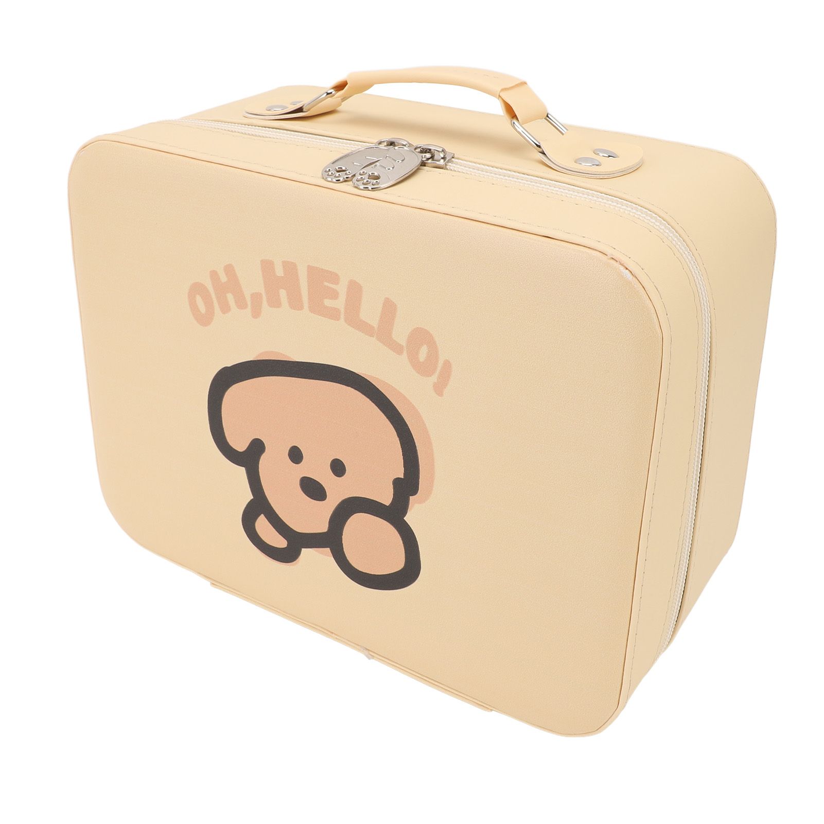 Travel Makeup Bag 9.45x7.09x4.72in Portable Waterproofing PU Leather High view 6