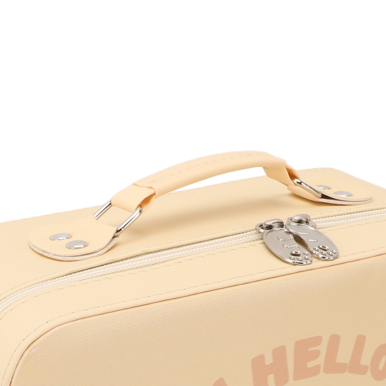 Travel Makeup Bag 9.45x7.09x4.72in Portable Waterproofing PU Leather High view 7
