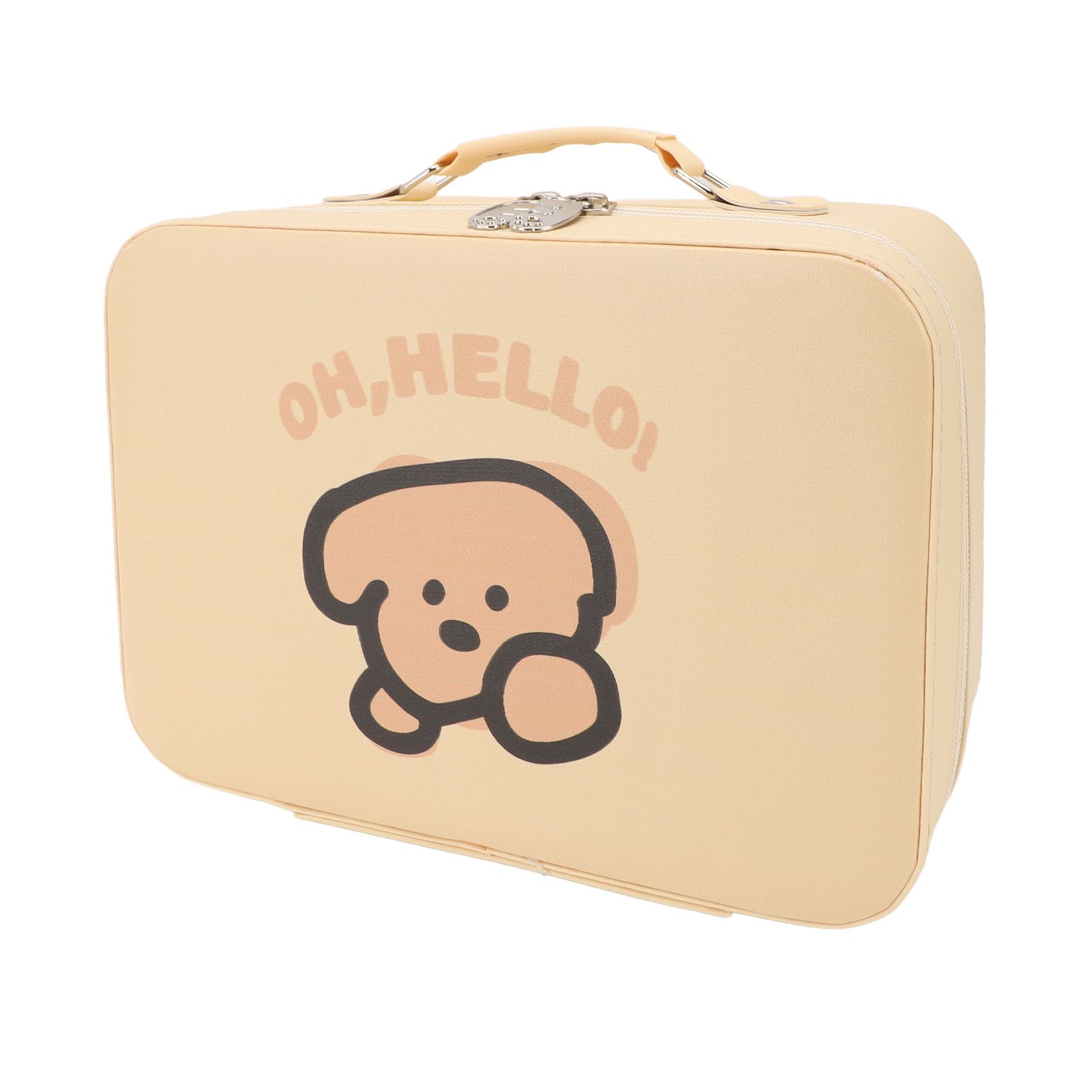 Travel Makeup Bag 9.45x7.09x4.72in Portable Waterproofing PU Leather High view 12