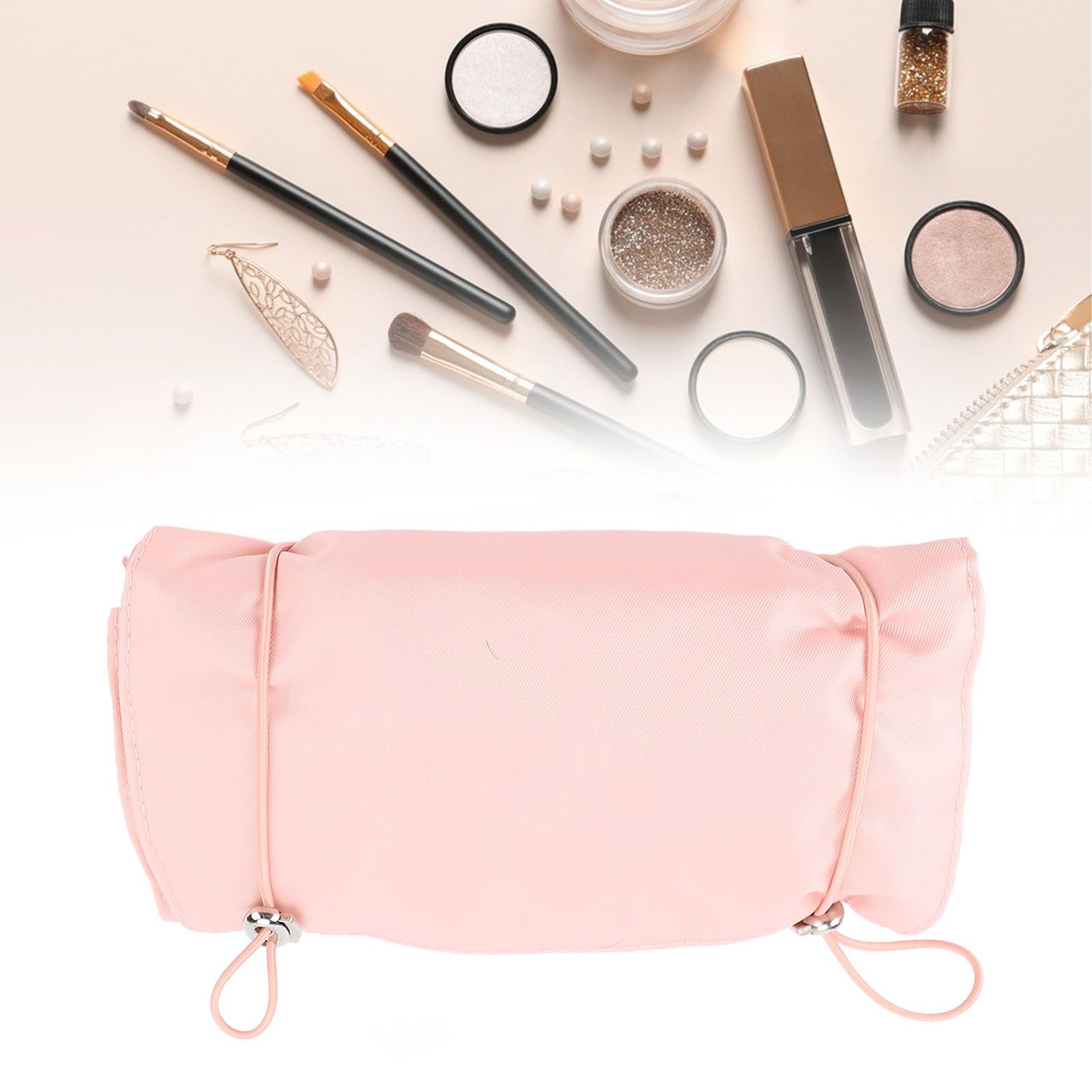 Roll Up Make Up Storage Bag Polyester 4 in 1 Detachable Washable Travel view 11
