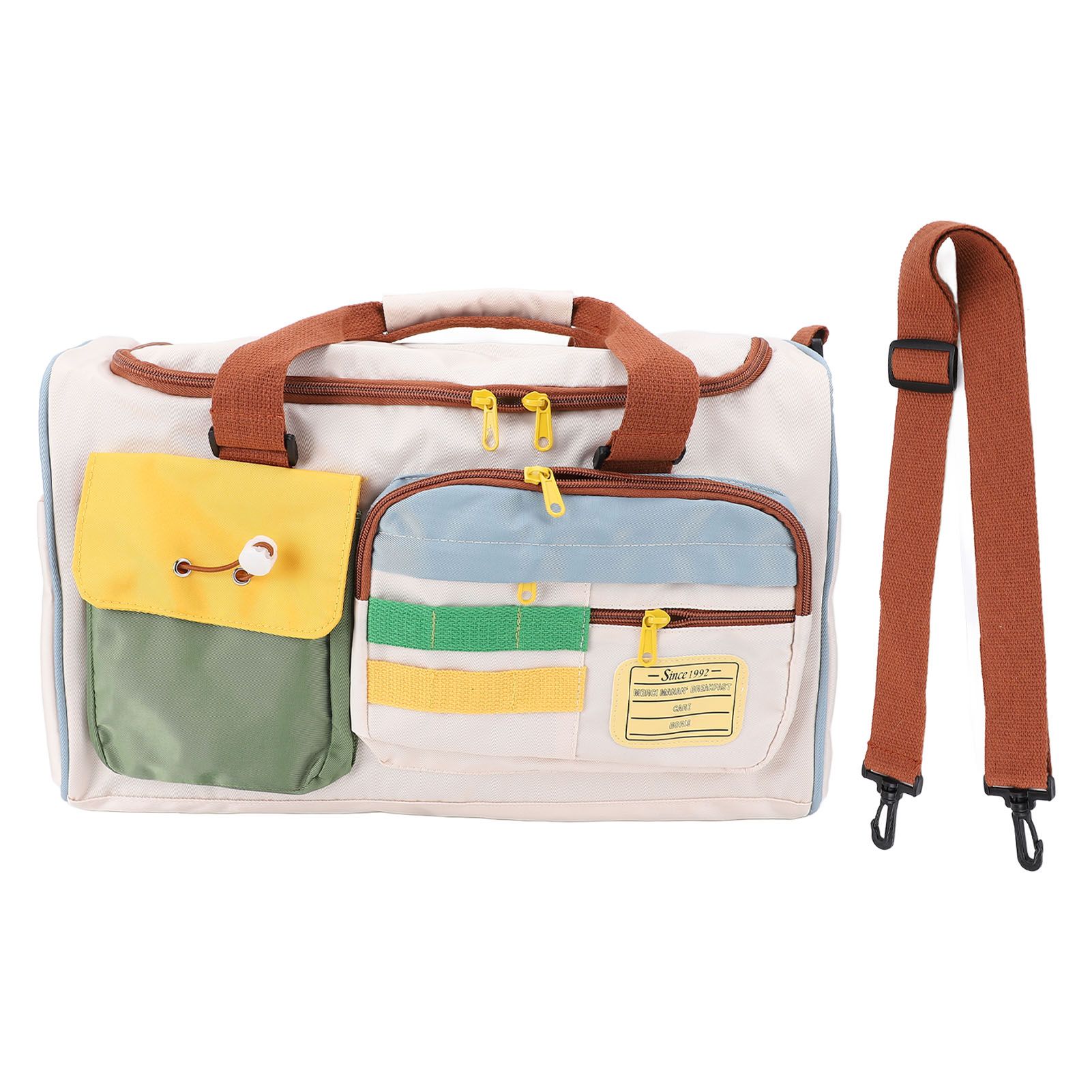 Travel Bag Large Capacity Adjustable Shoulder Strap Stylish Portable Duffle view 3