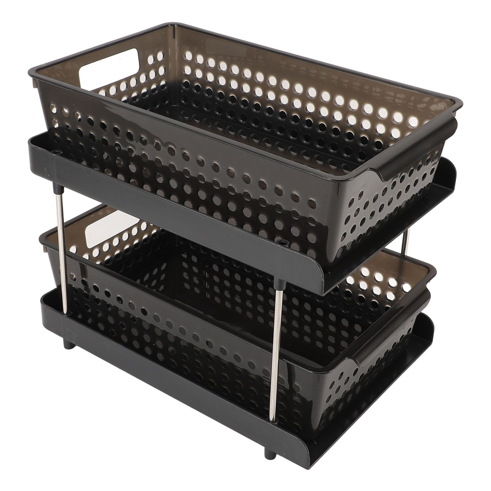 2 Tier Organizer Multipurpose Storage Baskets Bathroom Storage Organizer view 8