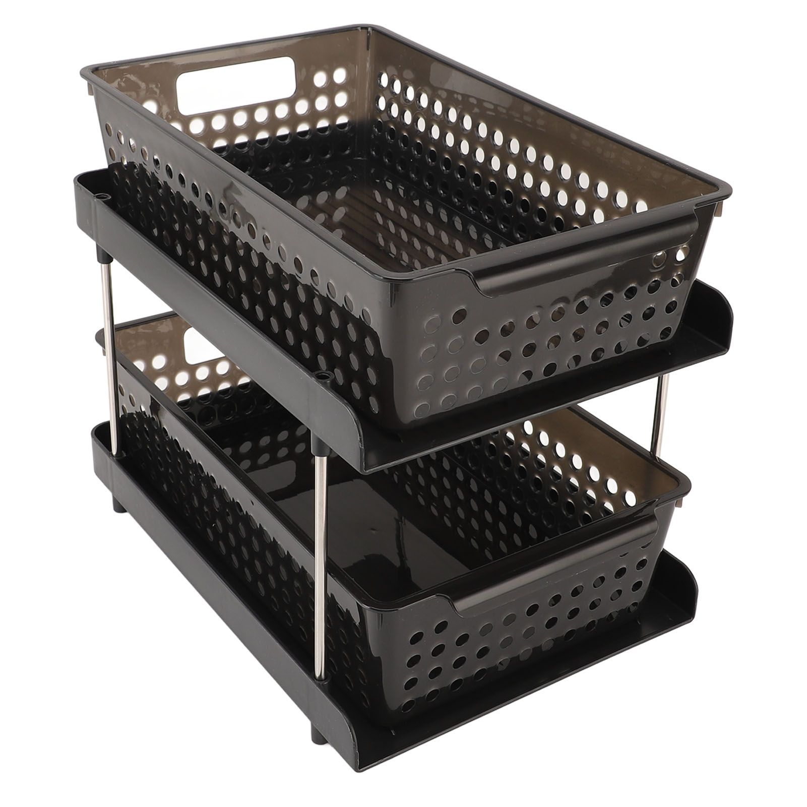 2 Tier Organizer Multipurpose Storage Baskets Bathroom Storage Organizer view 9