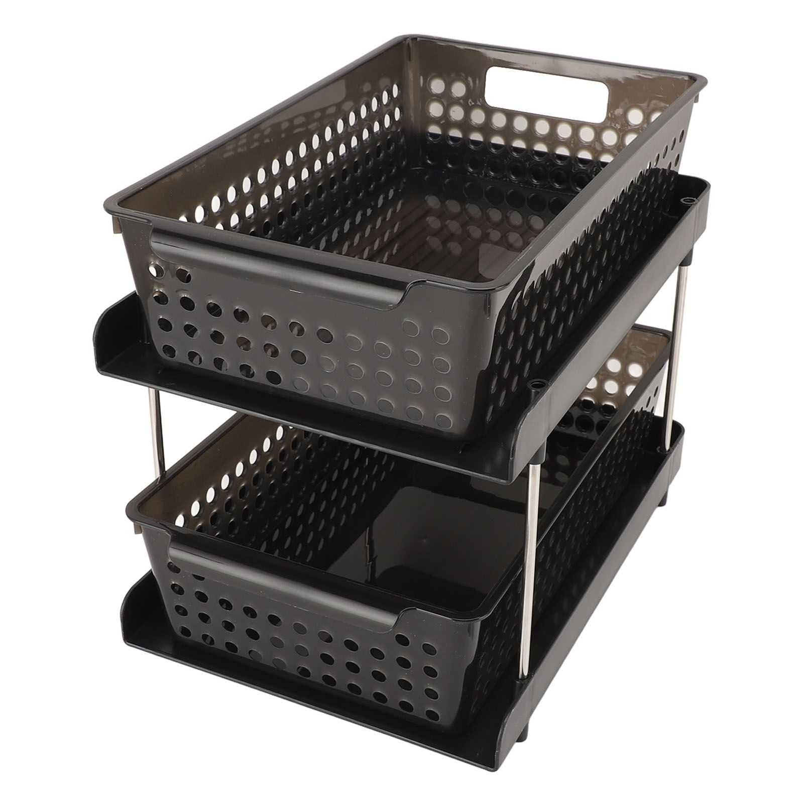 2 Tier Organizer Multipurpose Storage Baskets Bathroom Storage Organizer view 10