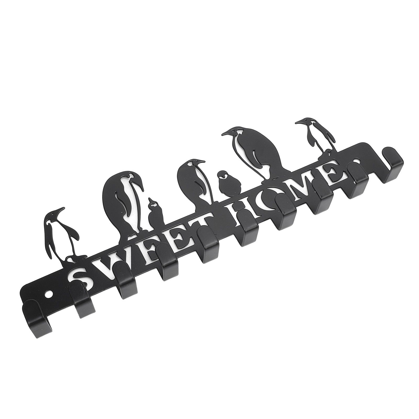 Key Holder Hooks Organizer Hanger Rack Wall Mounted with Screws Anchors Home view 6