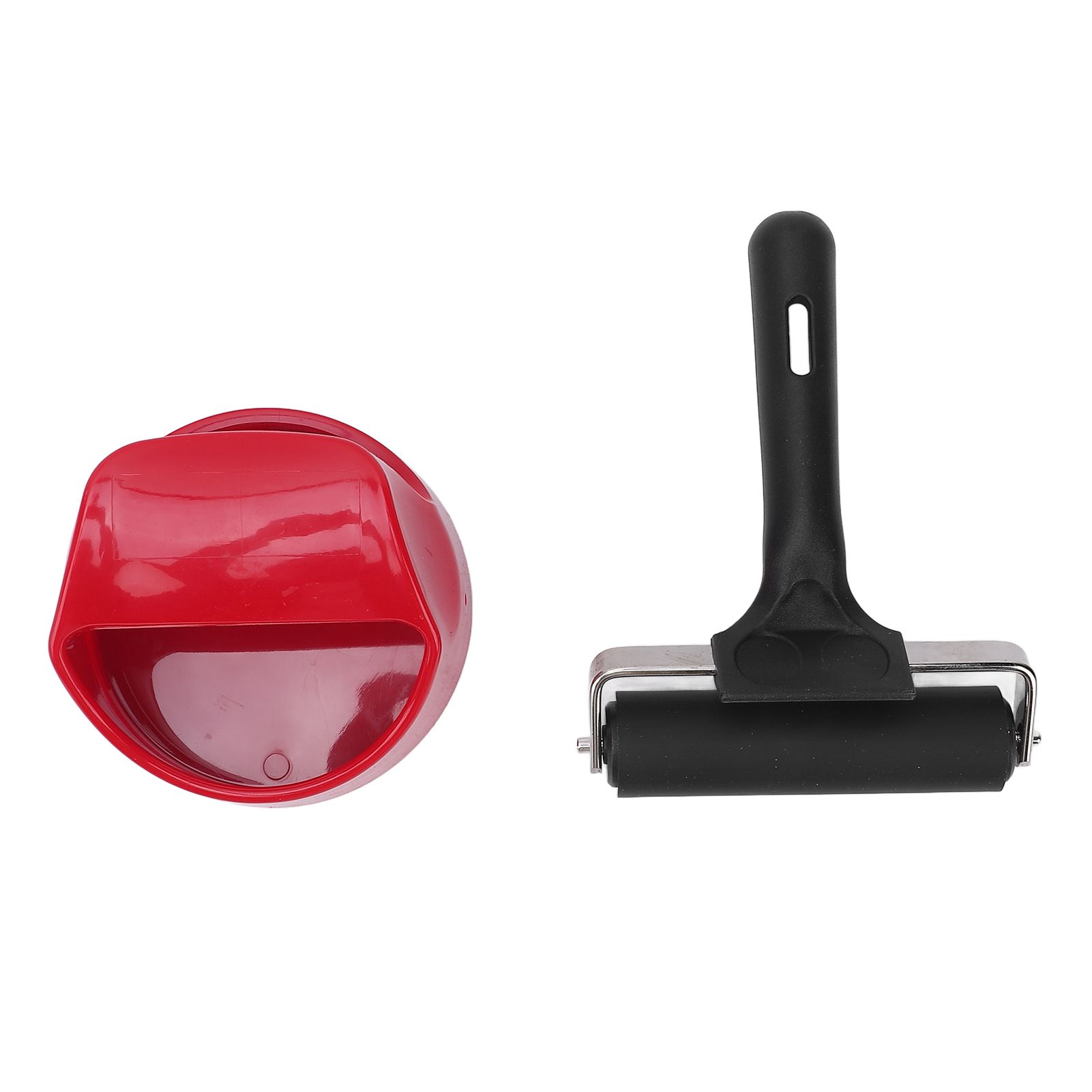Printing Roller Metal Structure Plastic Handle Rubber Brayer Roller for view 2