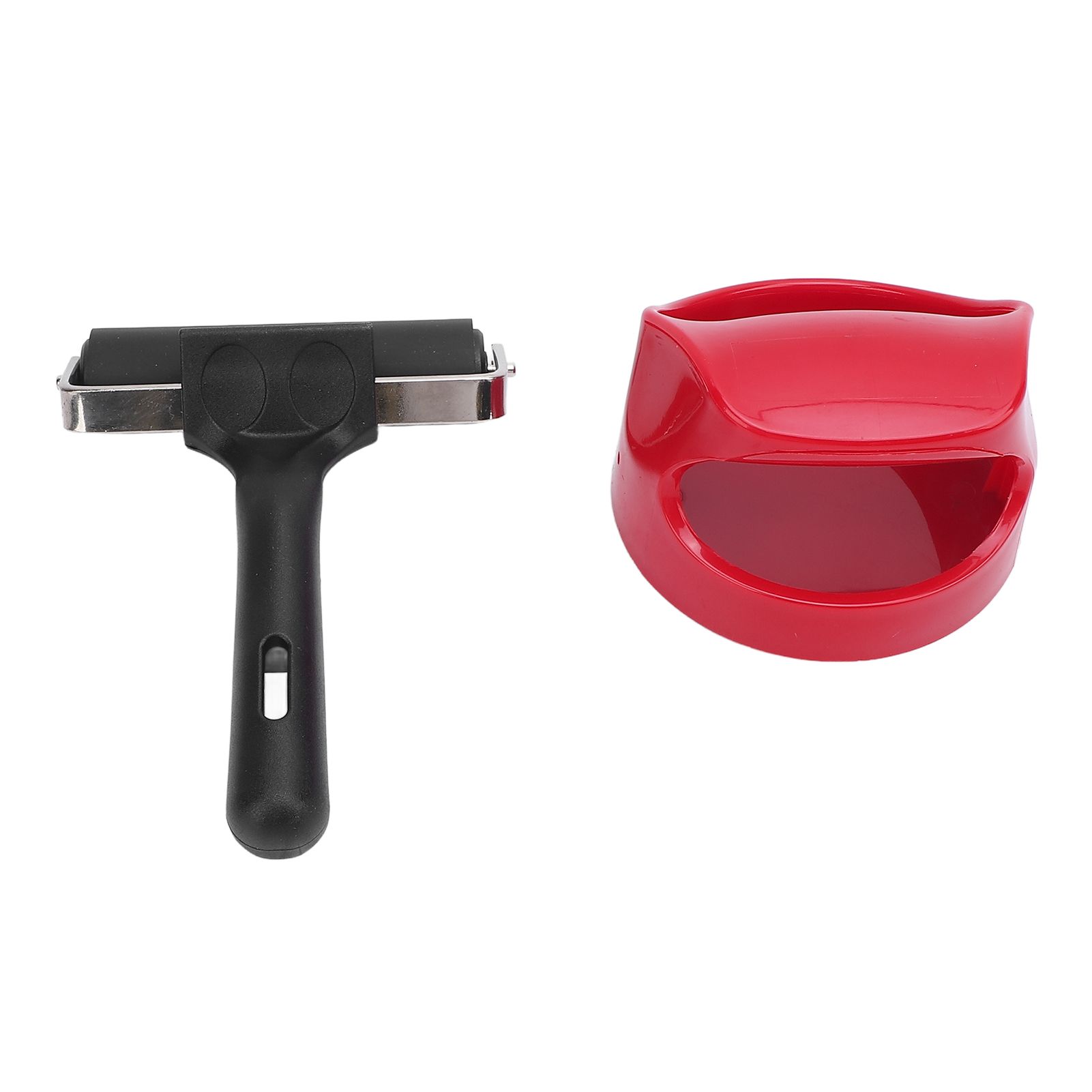 Printing Roller Metal Structure Plastic Handle Rubber Brayer Roller for view 3