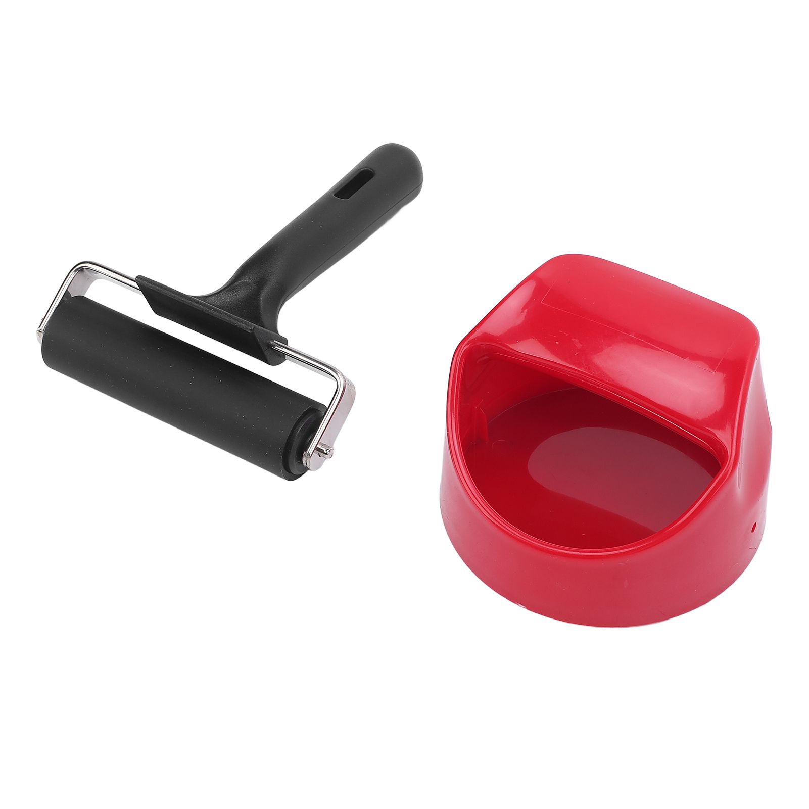 Printing Roller Metal Structure Plastic Handle Rubber Brayer Roller for view 6