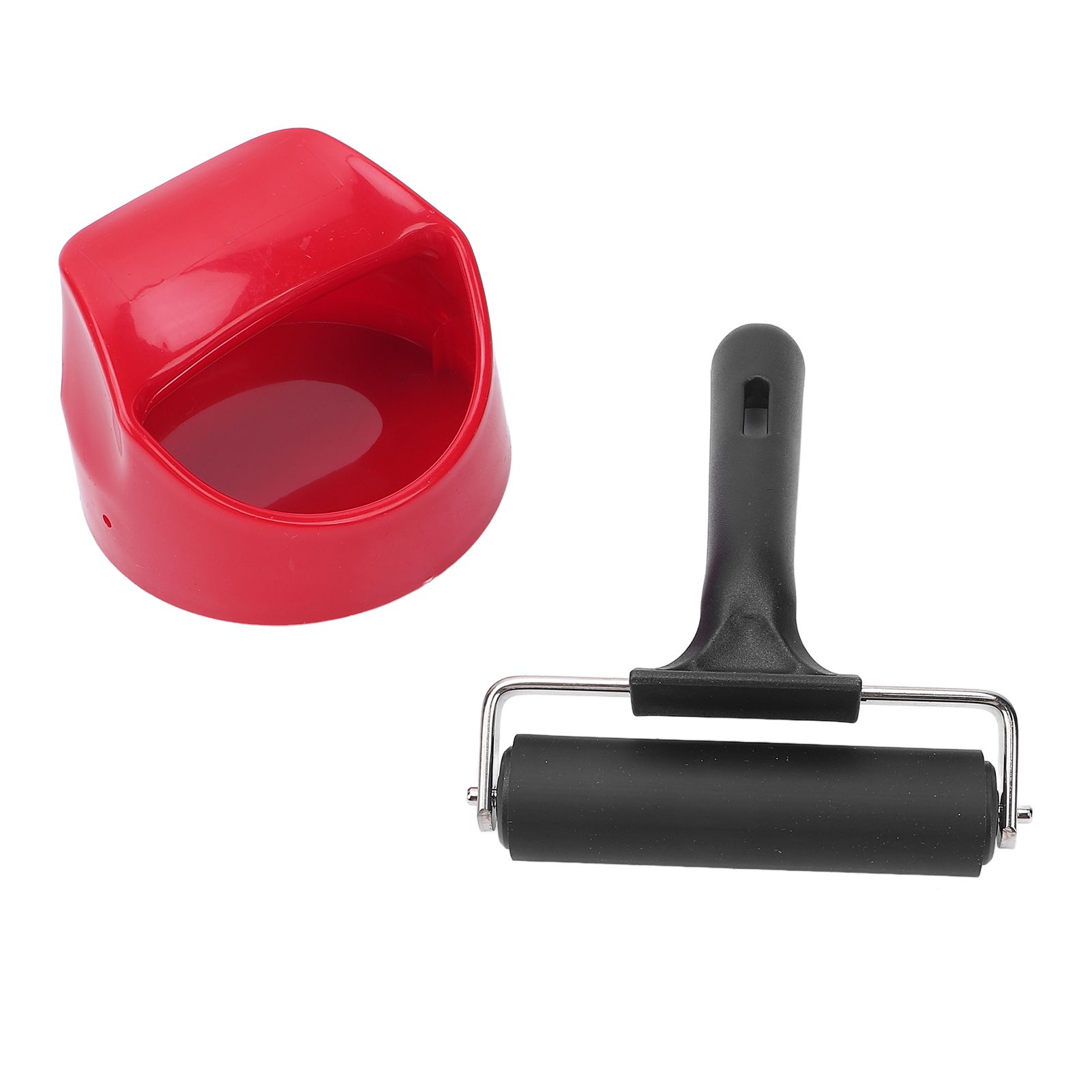 Printing Roller Metal Structure Plastic Handle Rubber Brayer Roller for view 7