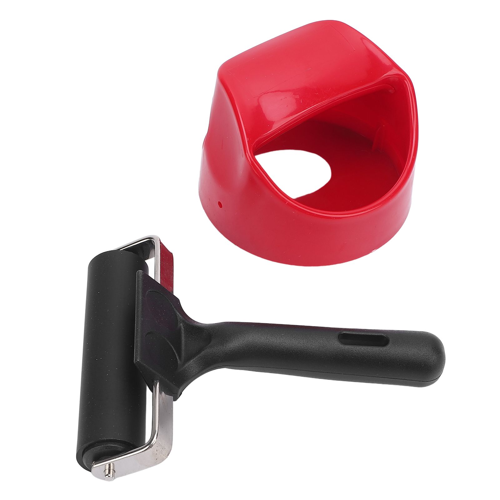 Printing Roller Metal Structure Plastic Handle Rubber Brayer Roller for view 11