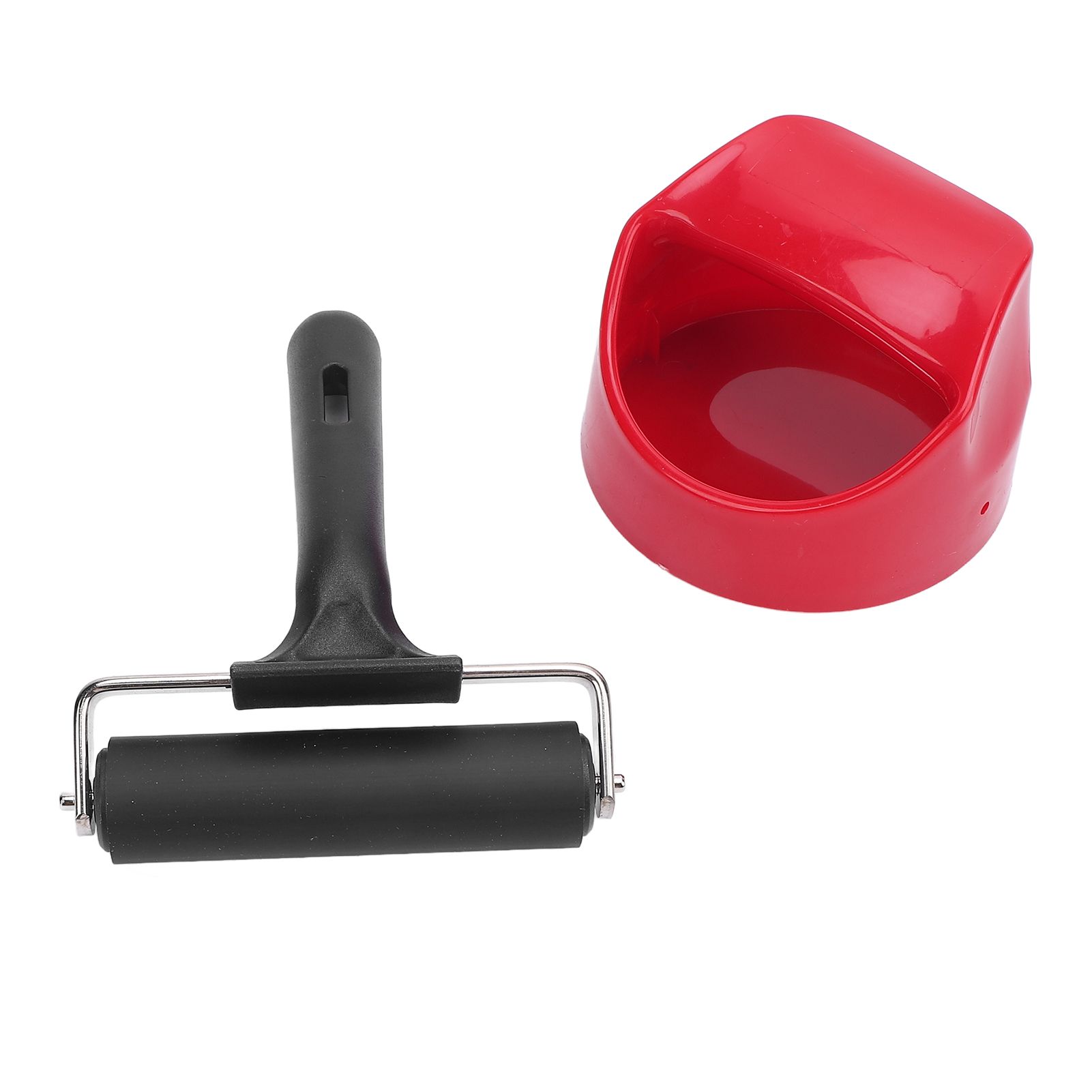 Printing Roller Metal Structure Plastic Handle Rubber Brayer Roller for view 12