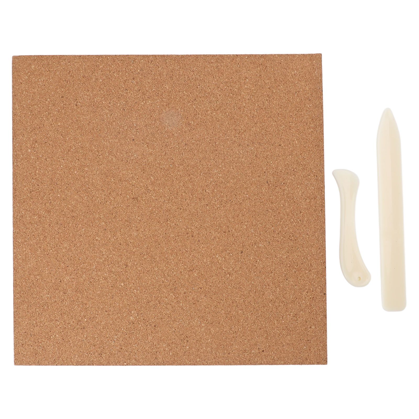 4PCS Stained Glass Work Mat Foursquare Heat Resisting Cork Board Self Adhesive — image 1