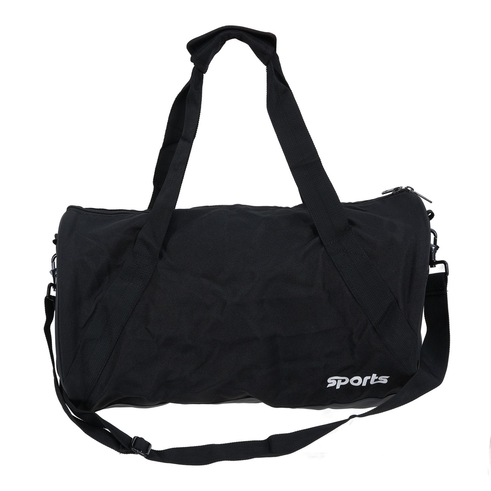Sports Gym Bag Black Color Cylinder Shape Rain Proof Multifunctional Travel view 12