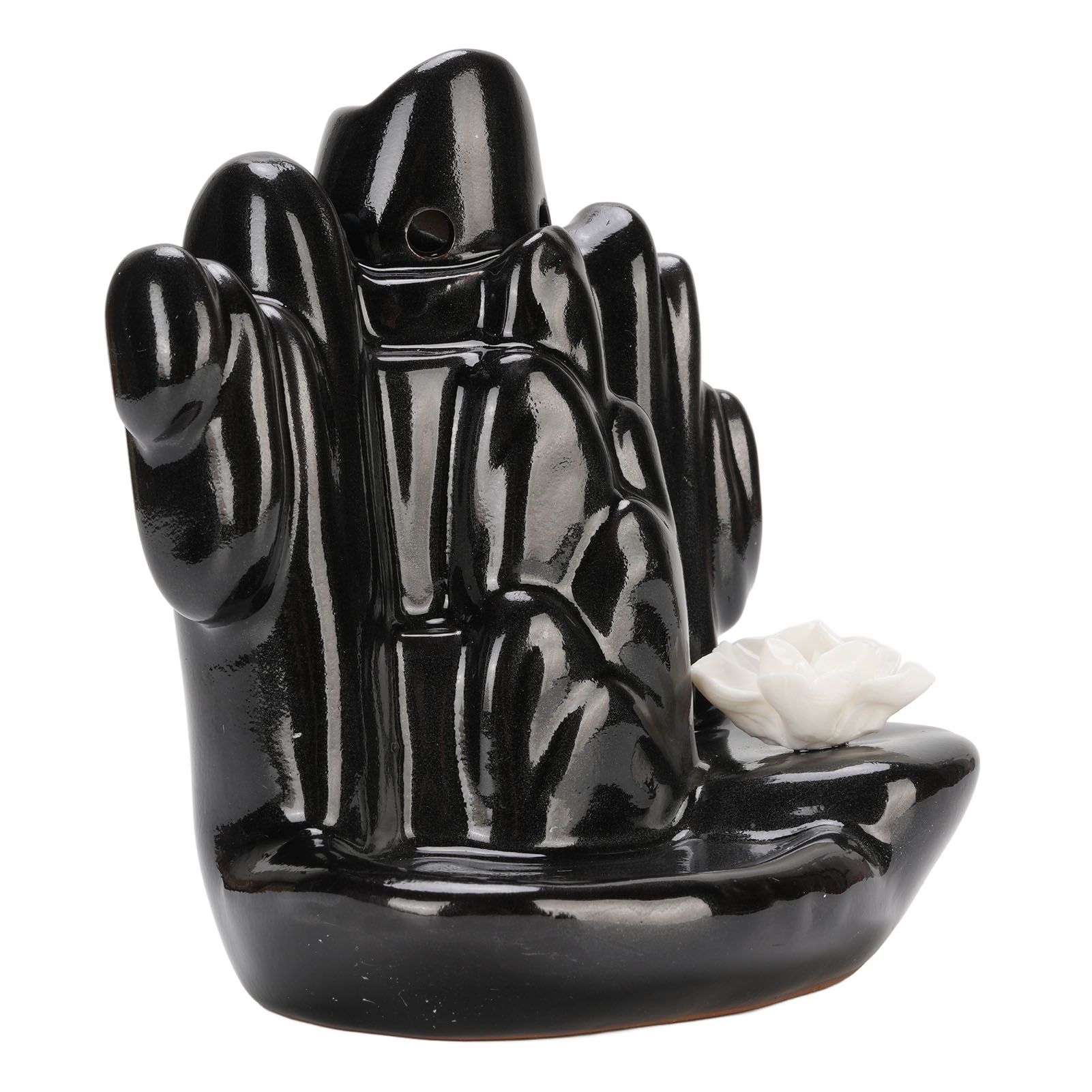 Waterfall Backflow Incense Holder Ceramic Mountain Incense Cone Holder