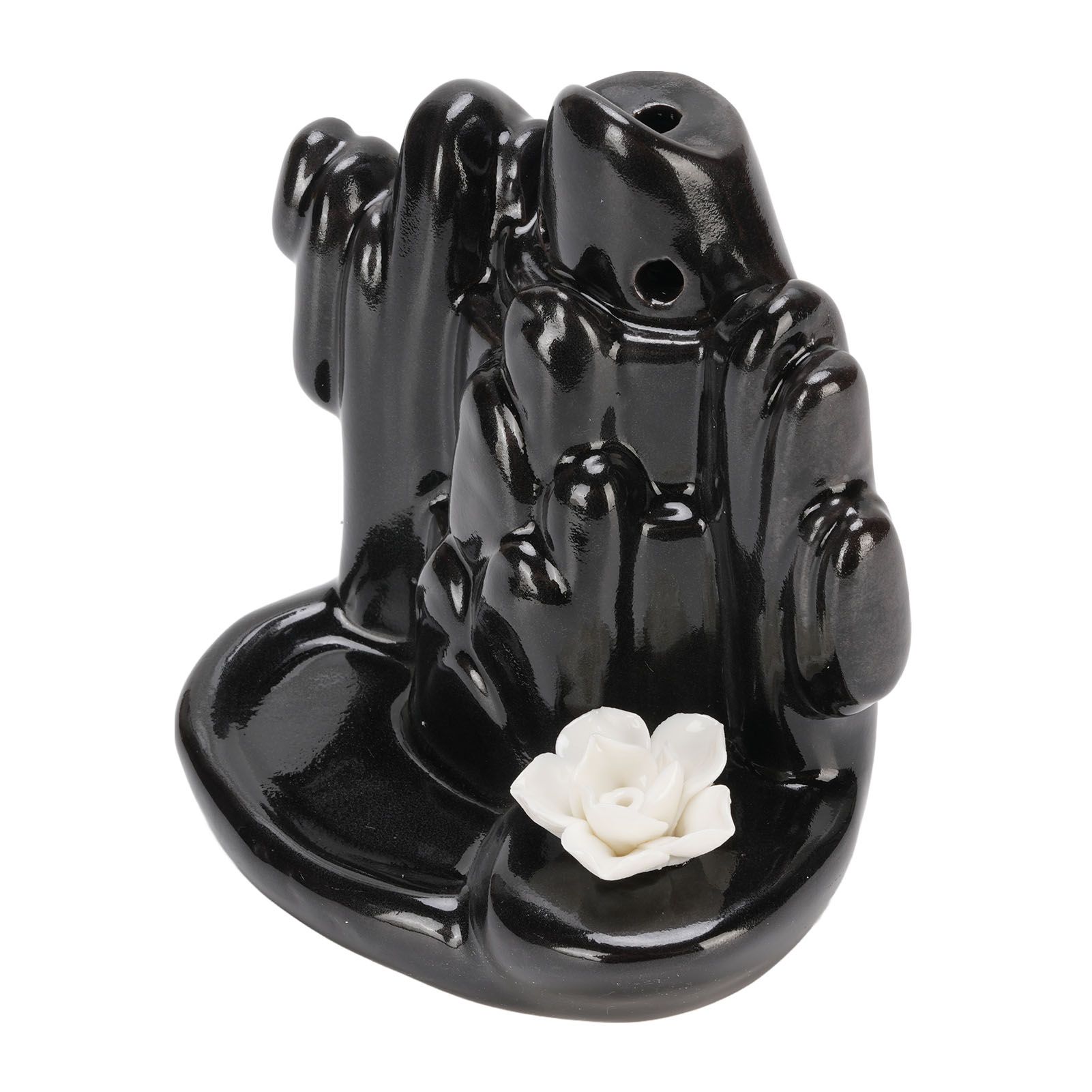 Waterfall Backflow Incense Holder Ceramic Mountain Incense Cone Holder view 8