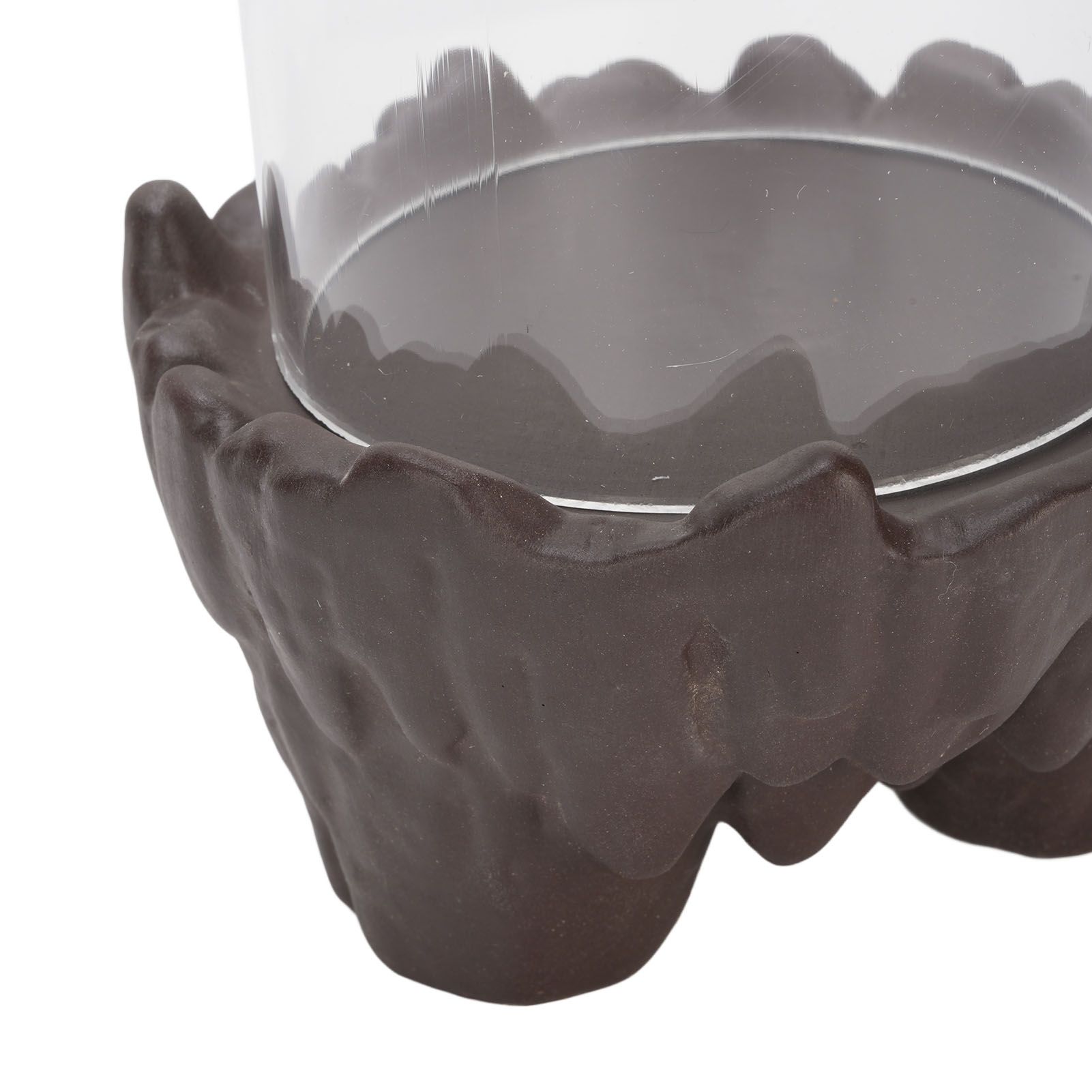 Backflow Incense Holder Multifunctional Purple Clay and ABS Chinese Style view 5