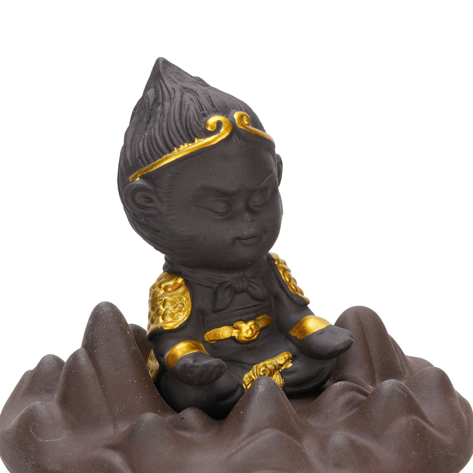 Backflow Incense Holder Multifunctional Purple Clay and ABS Chinese Style view 7