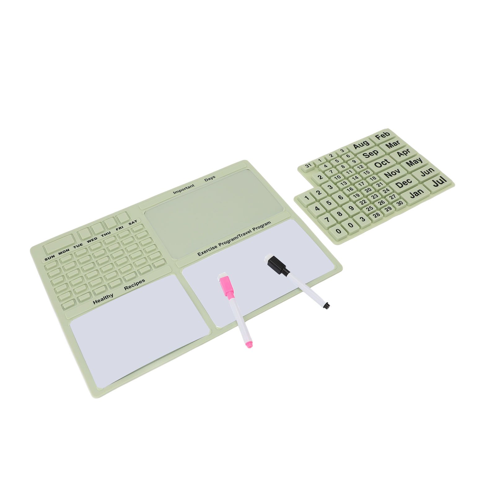 Magnetic Silicone Calendar Reusable Message Board with Pen Detachable Fridge view 11