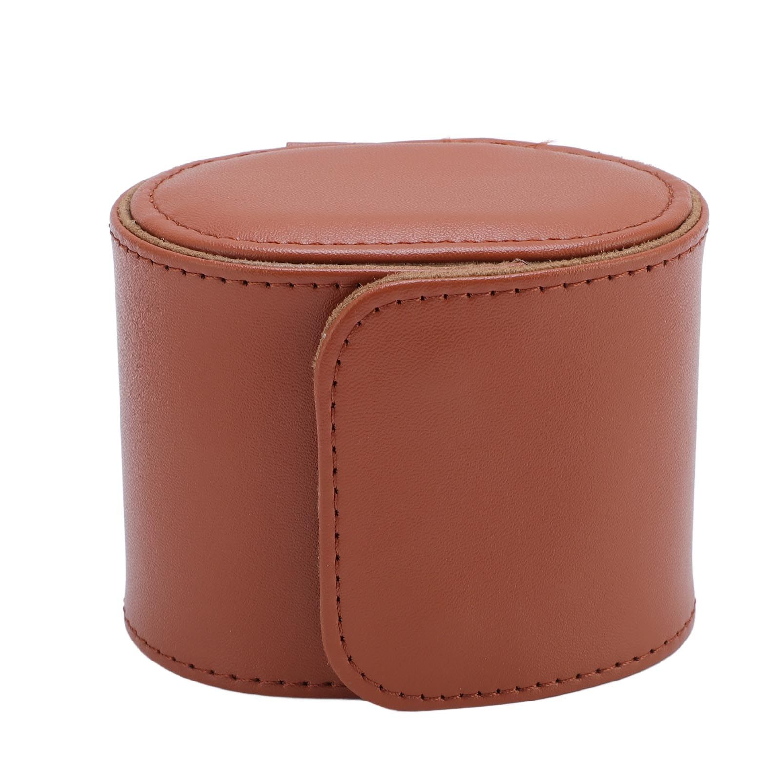 PU Leather Watch Roll Travel Case Mechanical Watch Case Organizer Box with view 3
