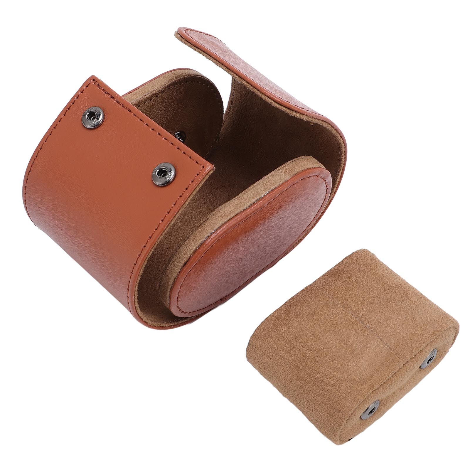 PU Leather Watch Roll Travel Case Mechanical Watch Case Organizer Box with view 6