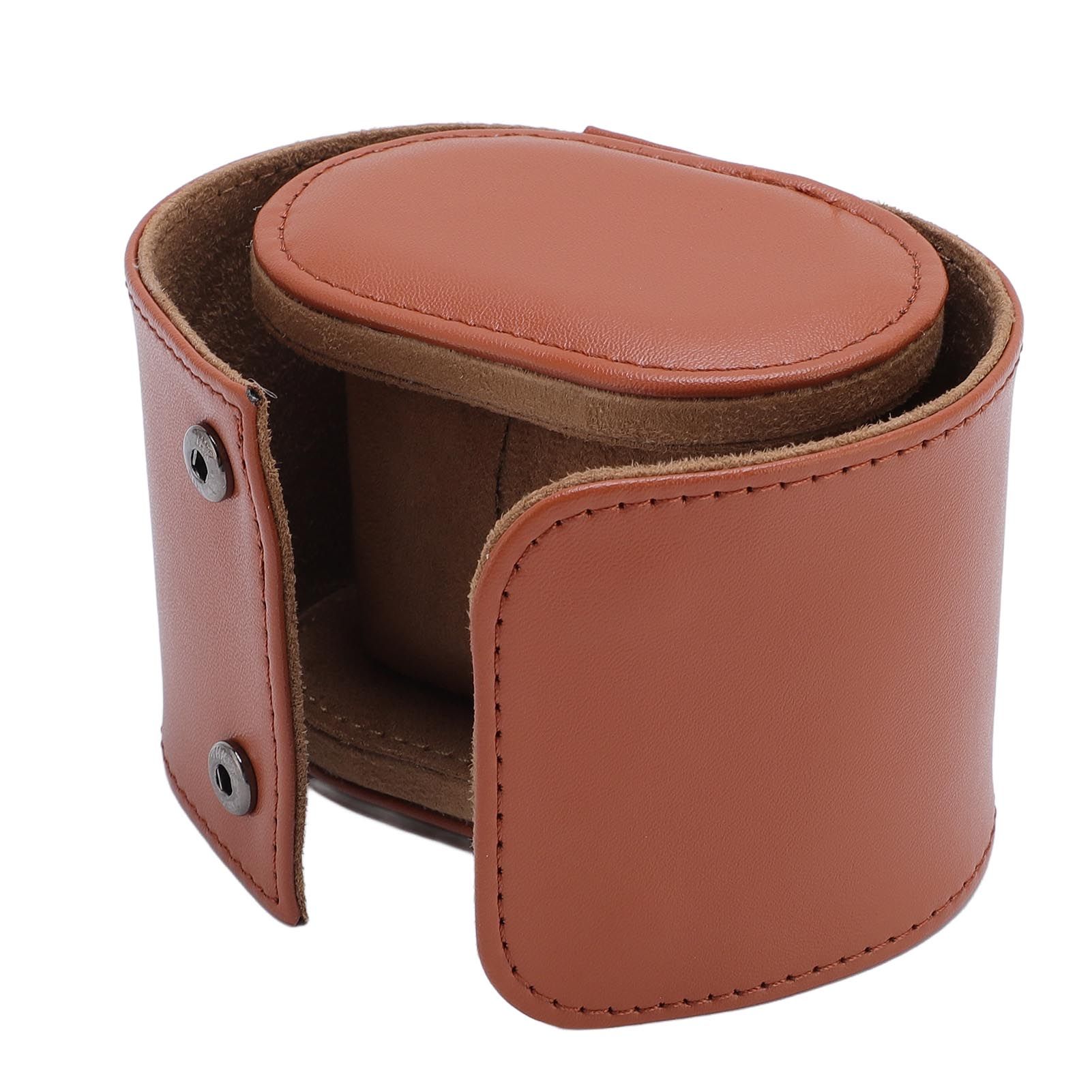 PU Leather Watch Roll Travel Case Mechanical Watch Case Organizer Box with view 9