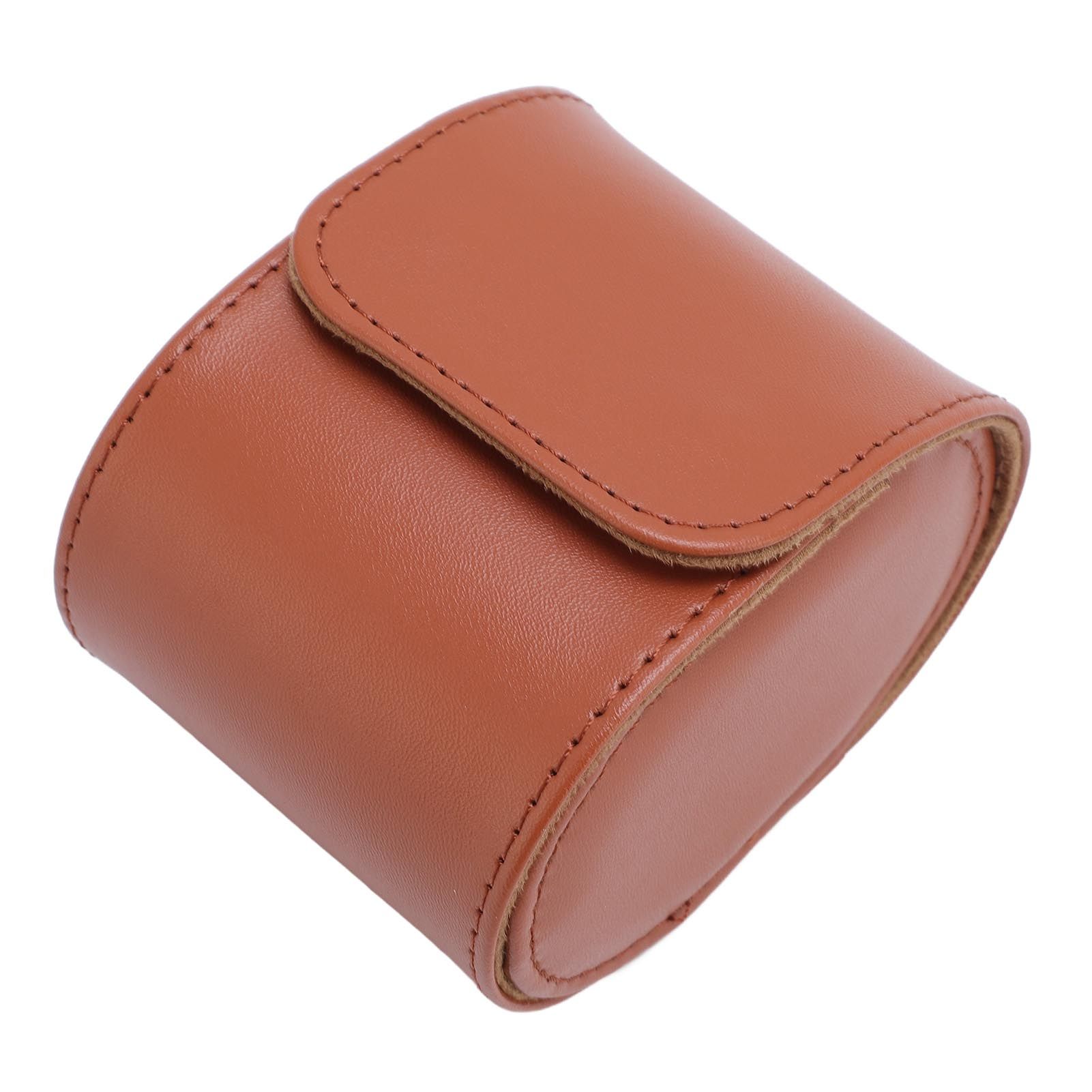 PU Leather Watch Roll Travel Case Mechanical Watch Case Organizer Box with view 11