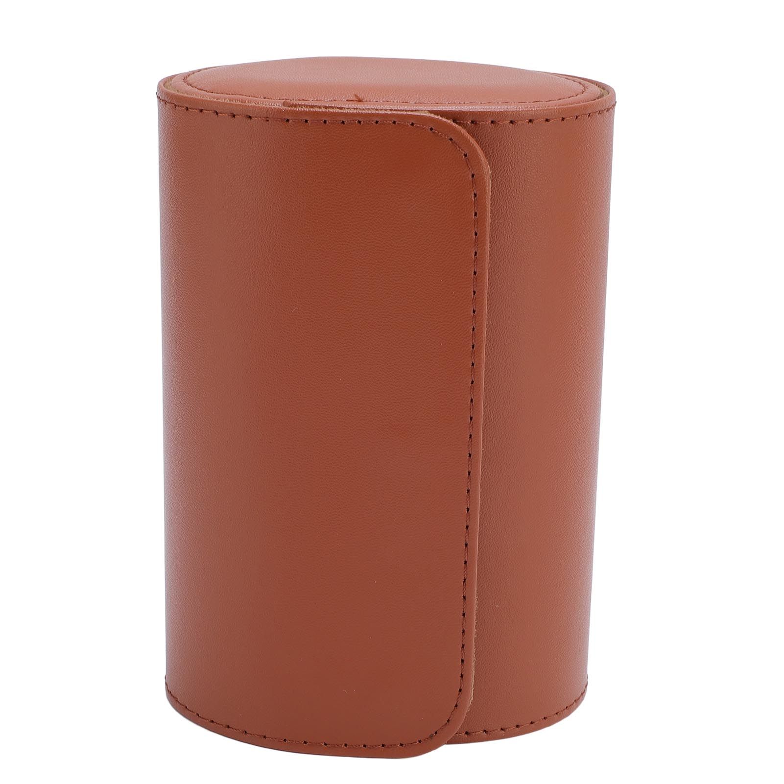 PU Leather Watch Roll Travel Case Mechanical Watch Case Organizer Box with view 3