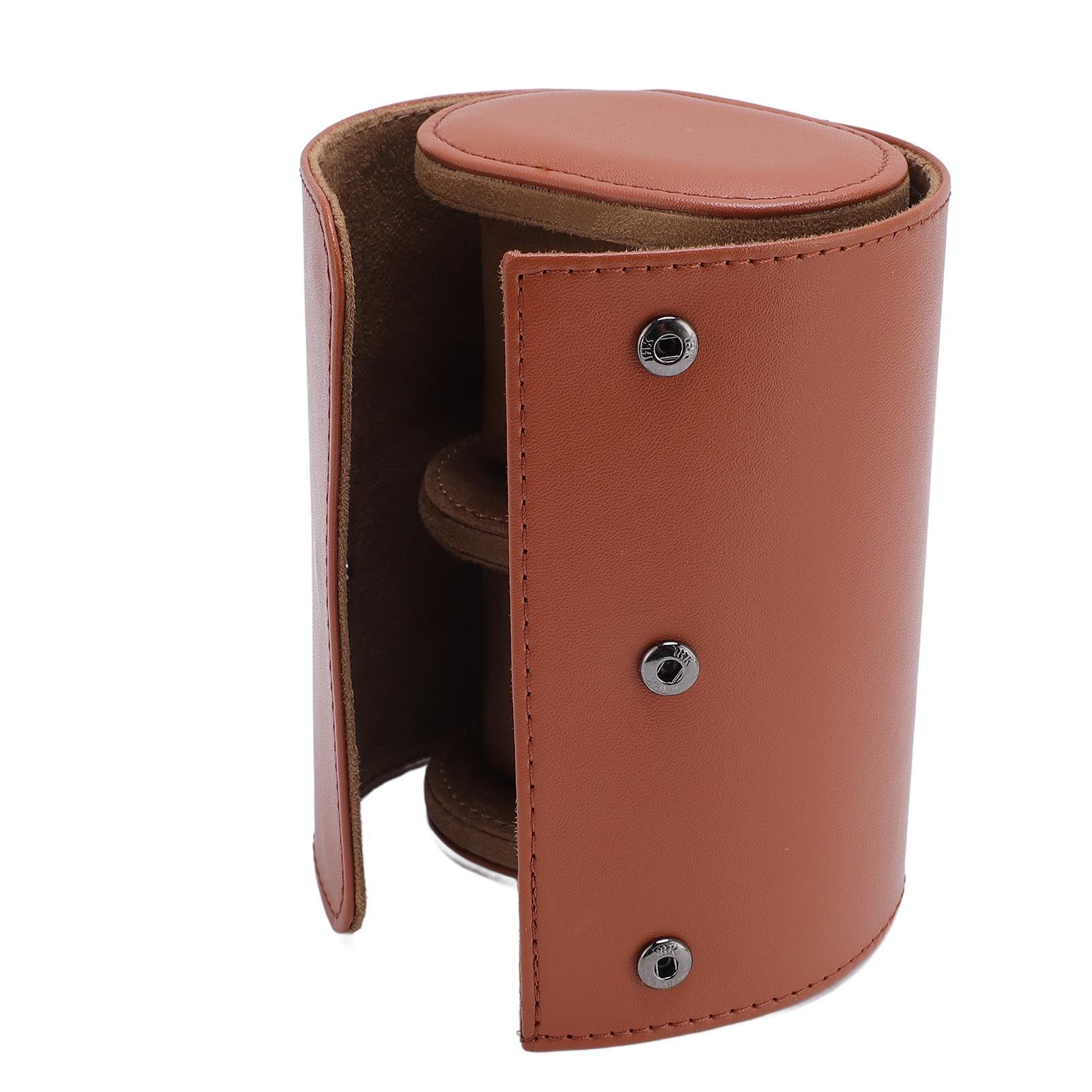 PU Leather Watch Roll Travel Case Mechanical Watch Case Organizer Box with view 11