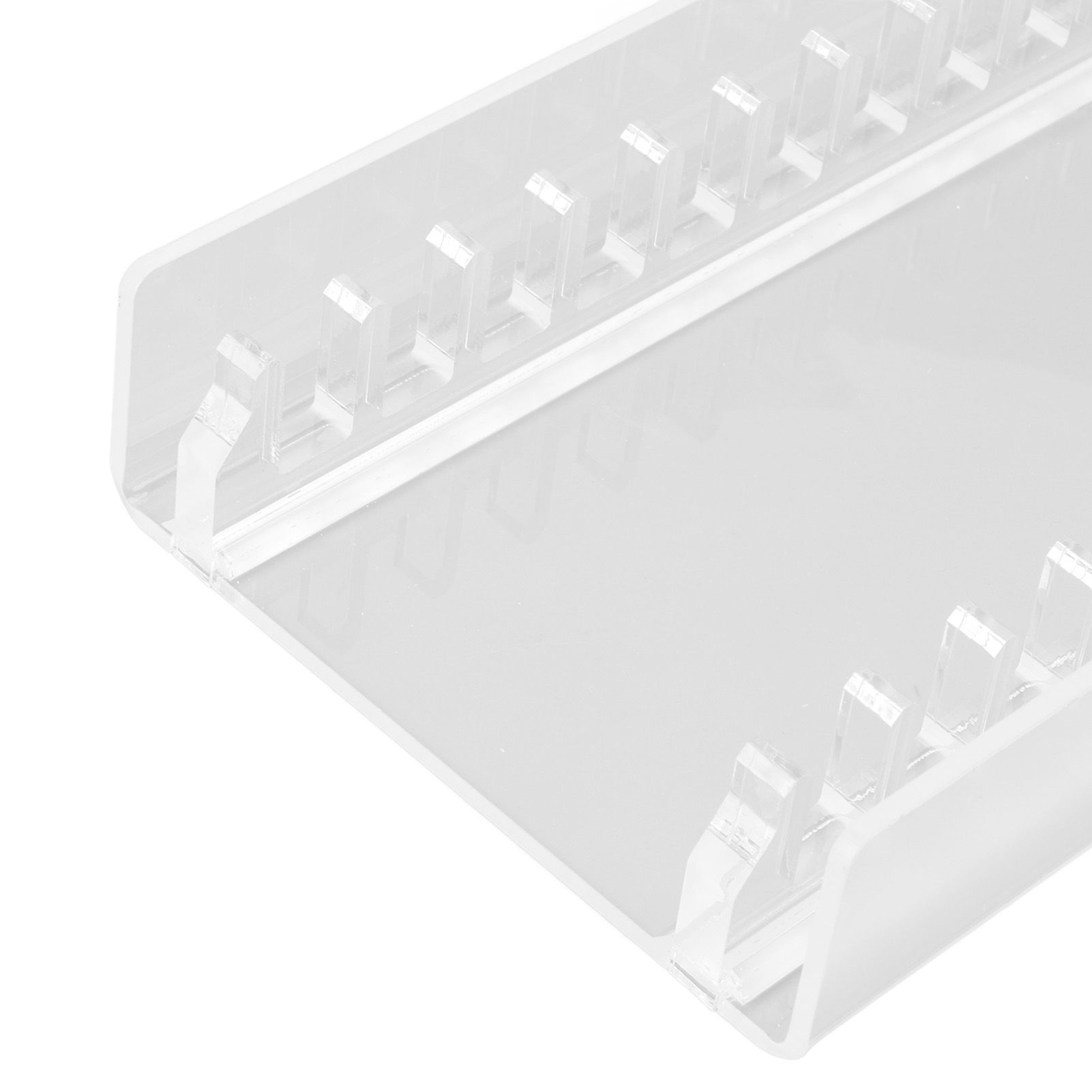 Game Storage Organizer Transparent Acrylic Non Slip Base Game Disk Display view 2