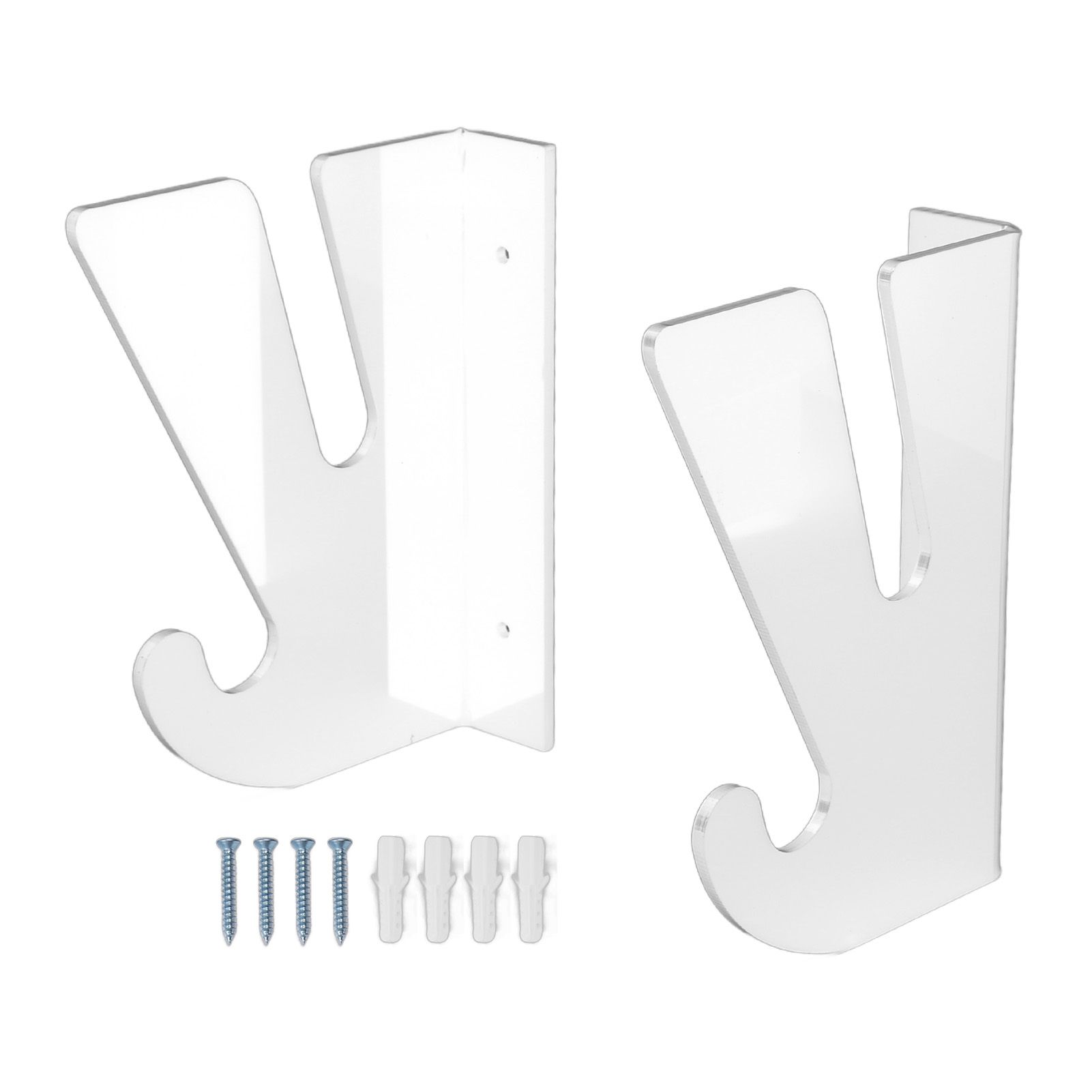 Skateboard Wall Mount Holder Horizontal Acrylic Longboard Display Rack with view 3