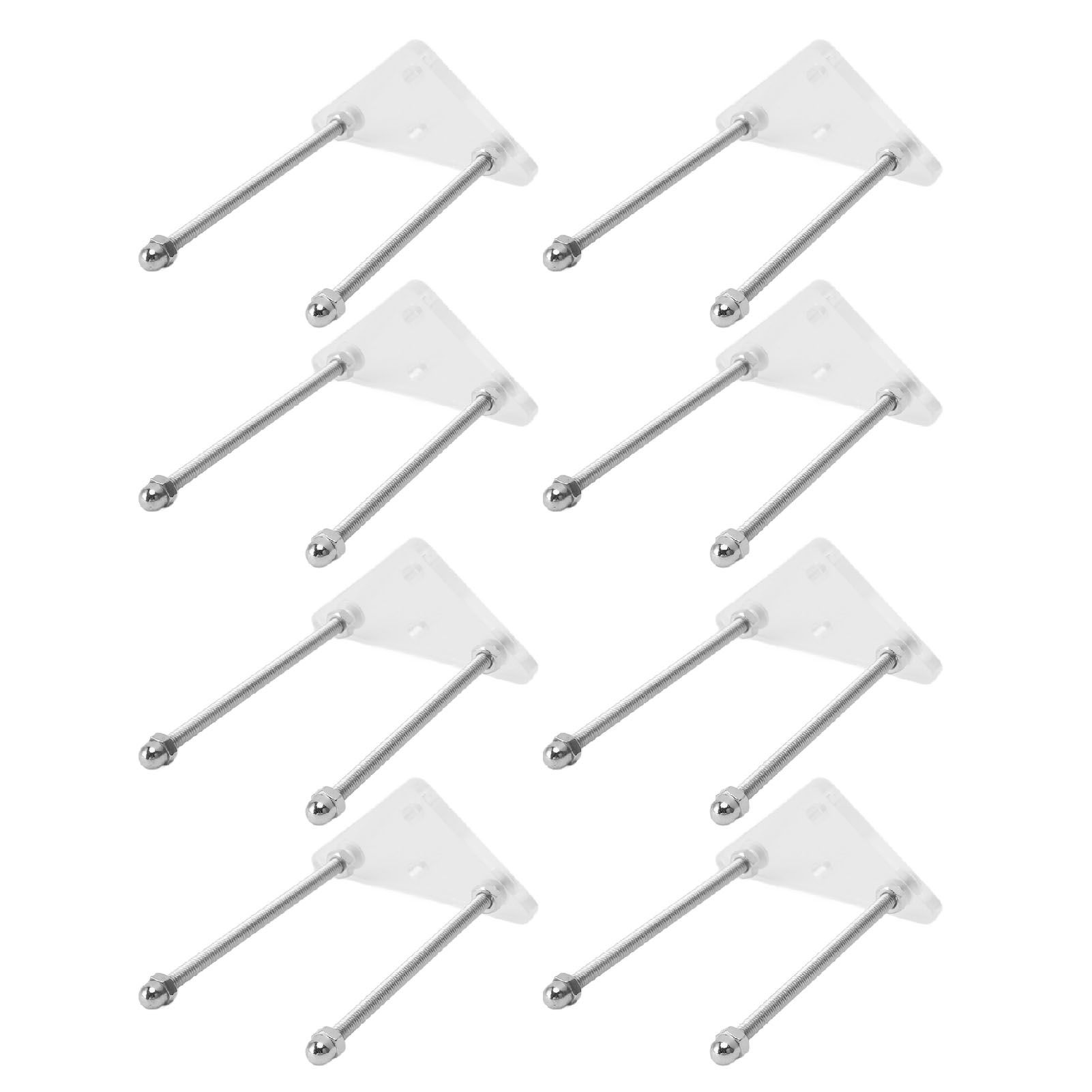 8 Packs Skateboard Wall Mount Acrylic Skateboard Wall Display Rack Storage
