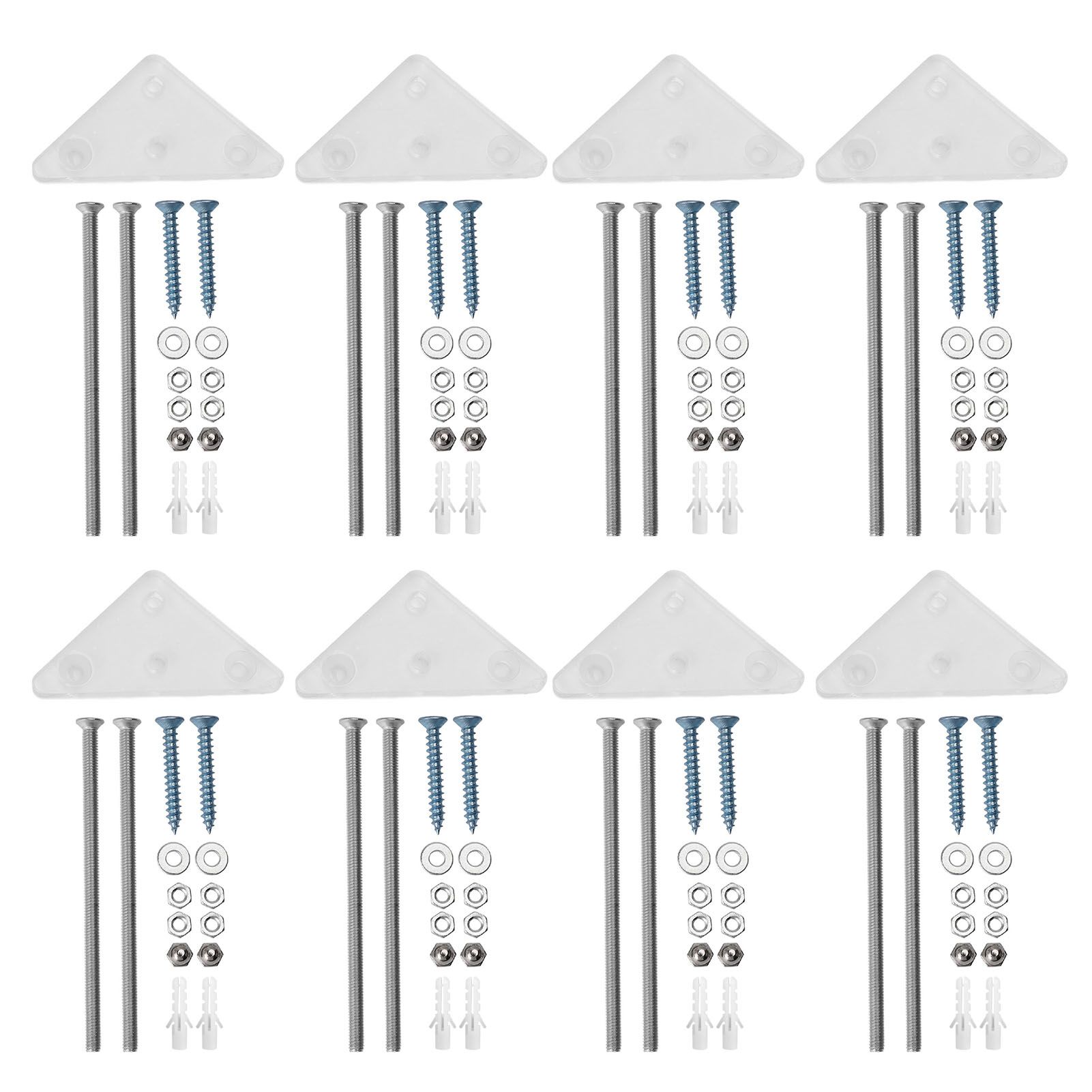8 Packs Skateboard Wall Mount Acrylic Skateboard Wall Display Rack Storage view 3