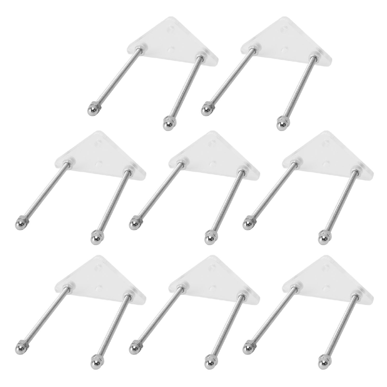 8 Packs Skateboard Wall Mount Acrylic Skateboard Wall Display Rack Storage view 6
