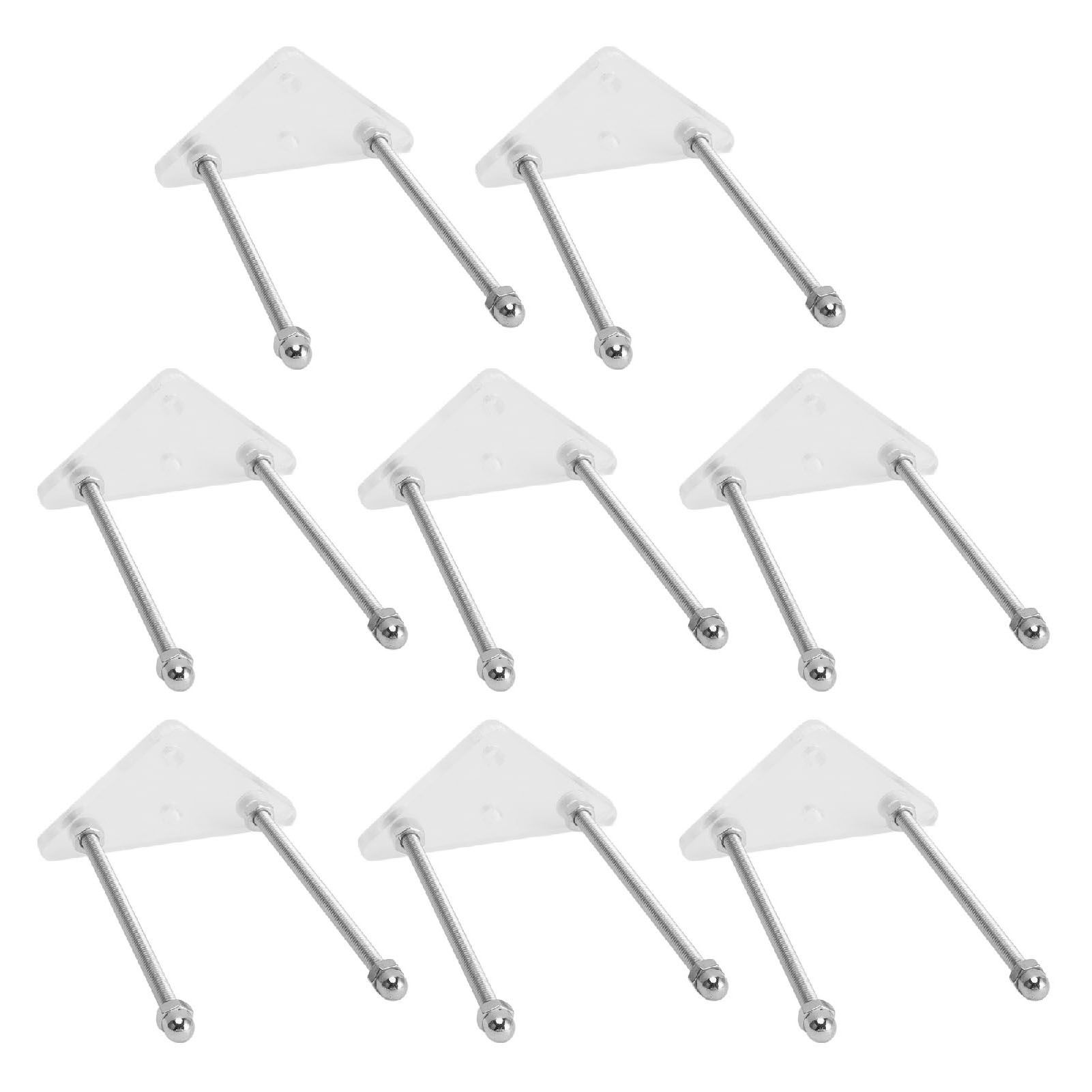8 Packs Skateboard Wall Mount Acrylic Skateboard Wall Display Rack Storage view 7