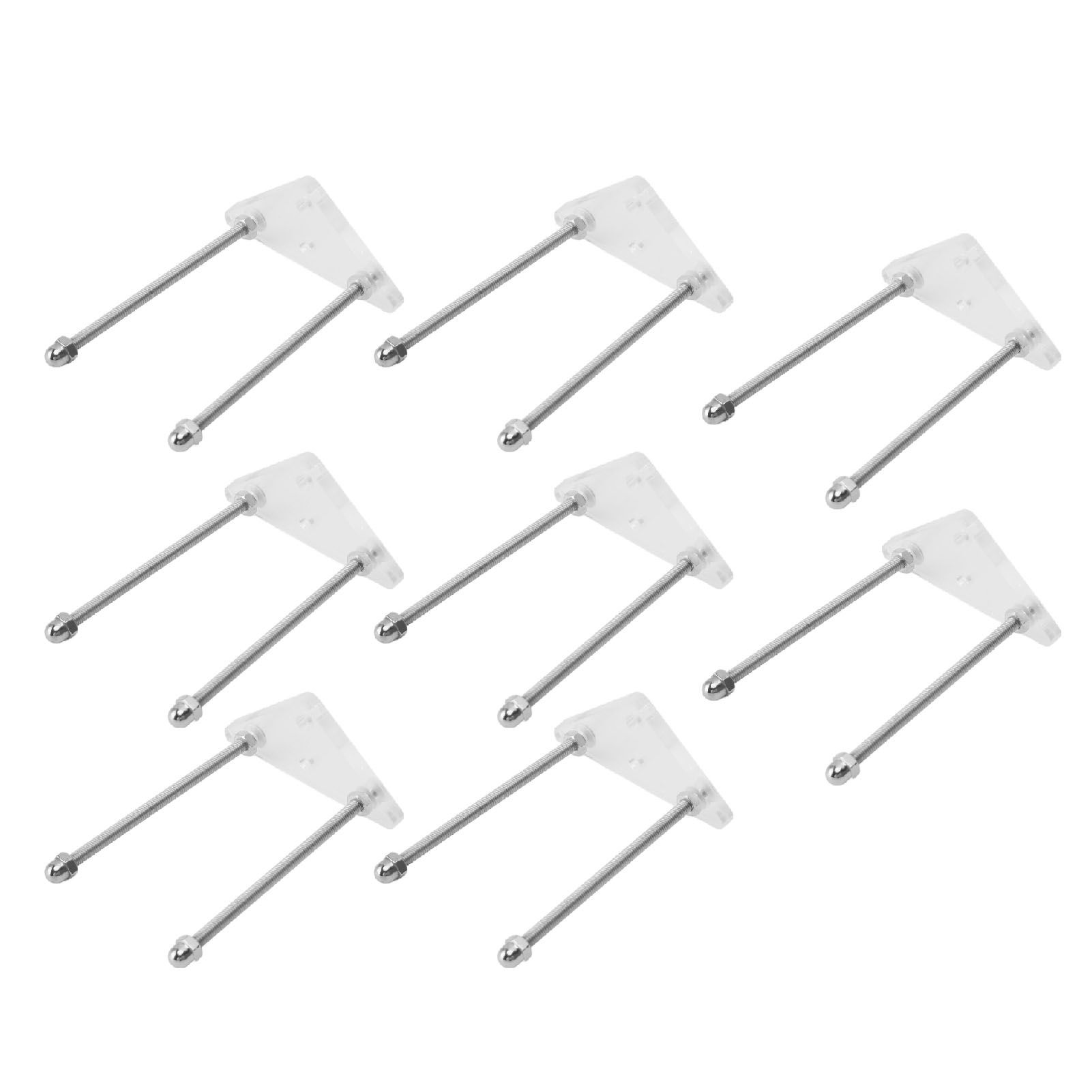 8 Packs Skateboard Wall Mount Acrylic Skateboard Wall Display Rack Storage view 8