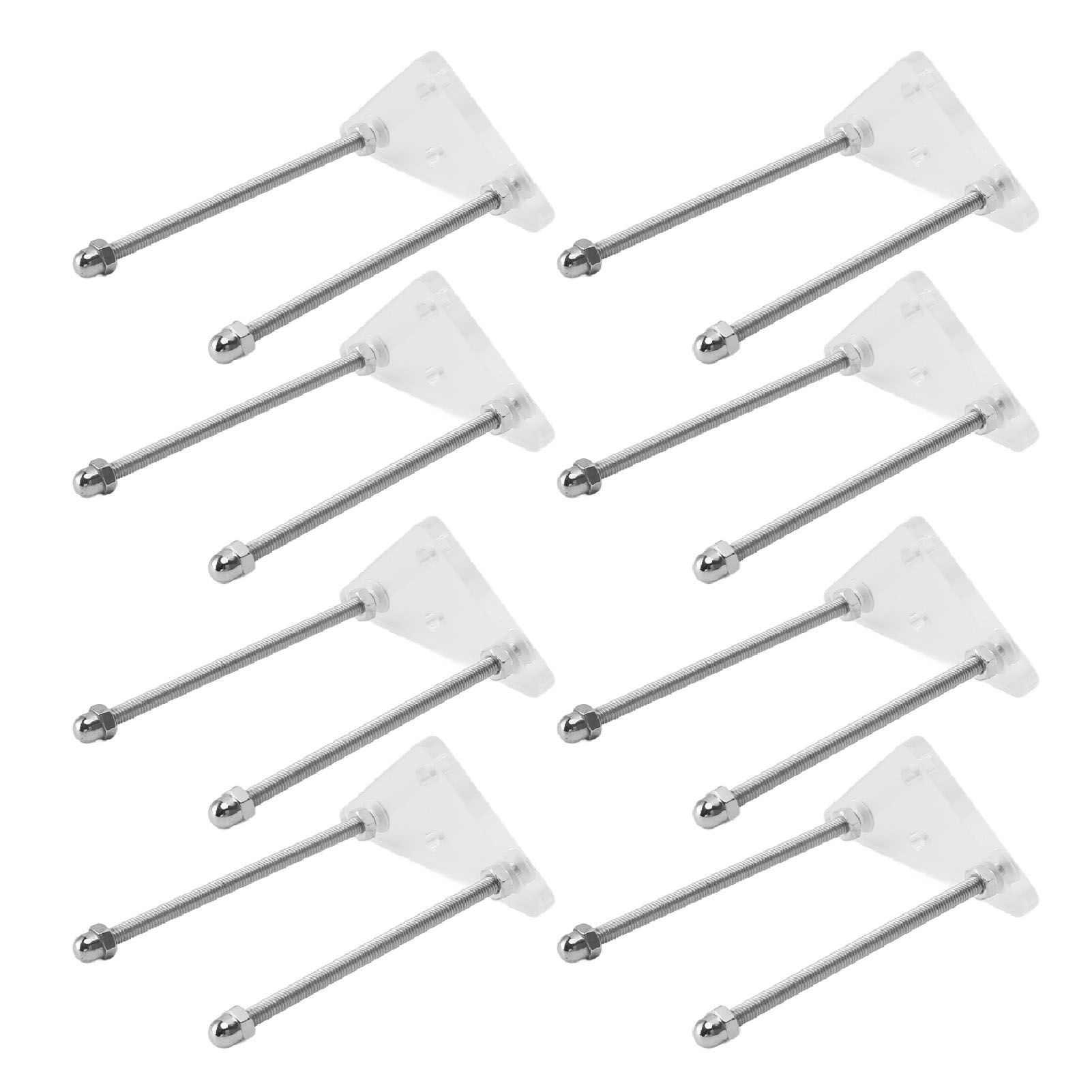 8 Packs Skateboard Wall Mount Acrylic Skateboard Wall Display Rack Storage view 10