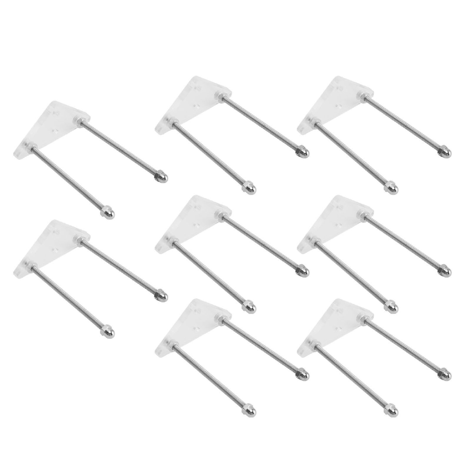 8 Packs Skateboard Wall Mount Acrylic Skateboard Wall Display Rack Storage view 12