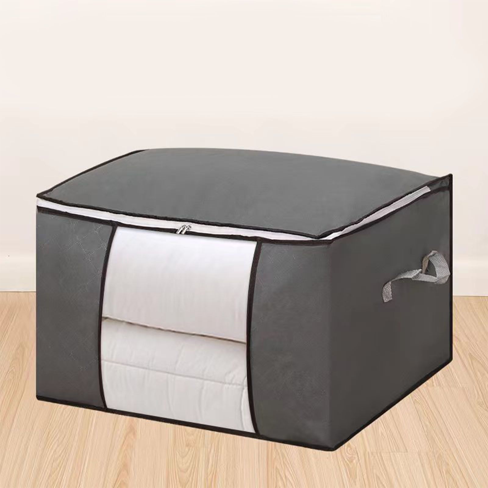 Clothes Storage Bags Fabric Foldable Blanket Storage Container Closet view 9