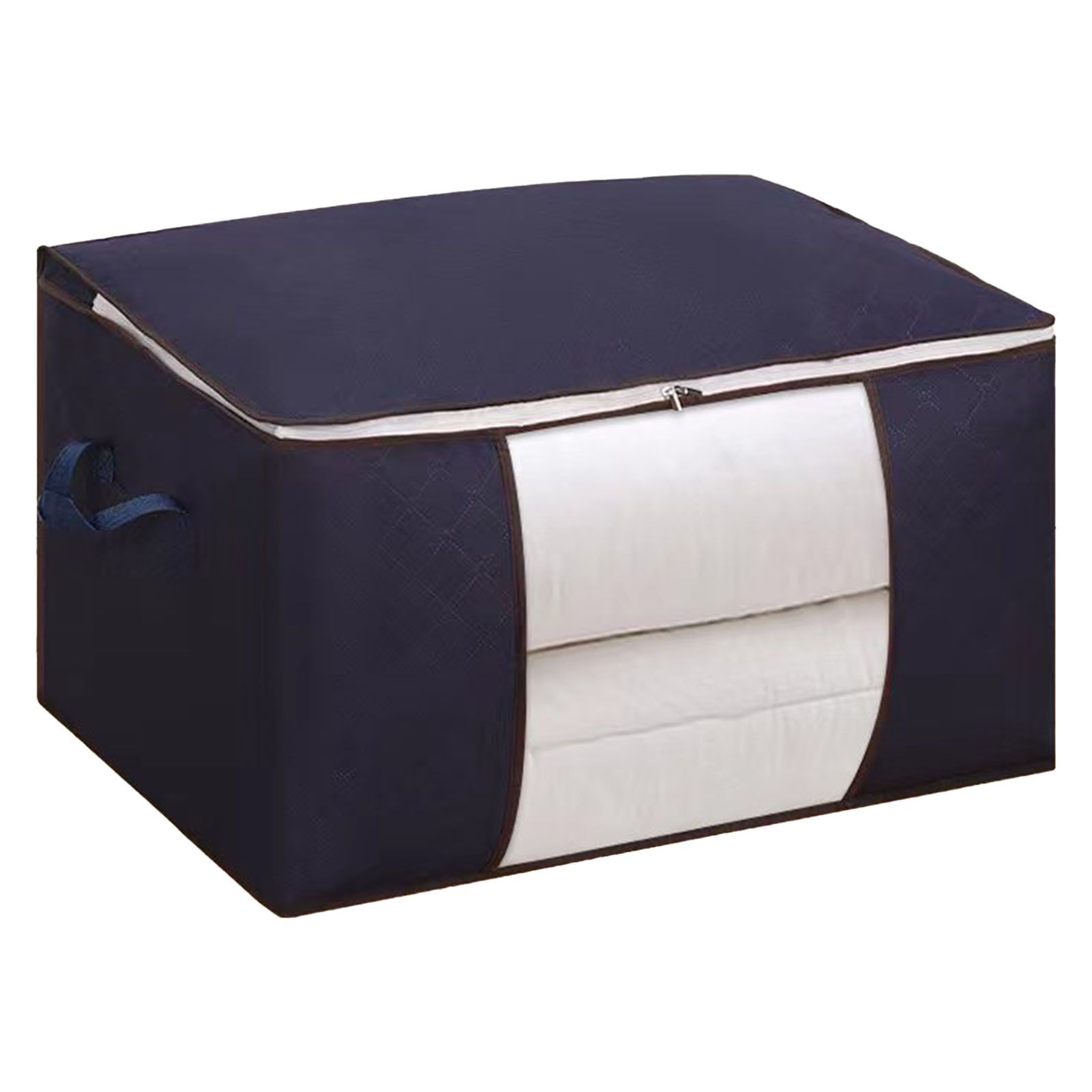 Clothes Storage Bags Fabric Foldable Blanket Storage Container Closet view 4