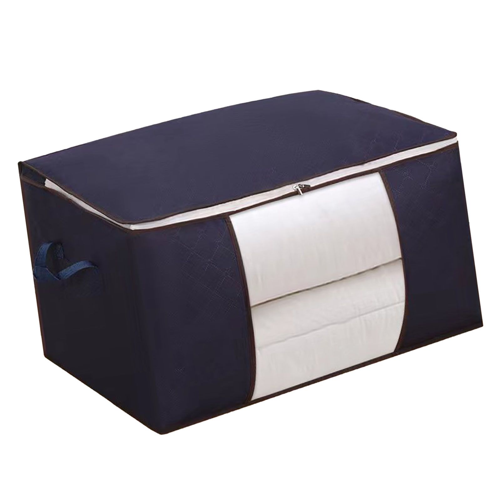 Clothes Storage Bags Fabric Foldable Blanket Storage Container Closet view 6