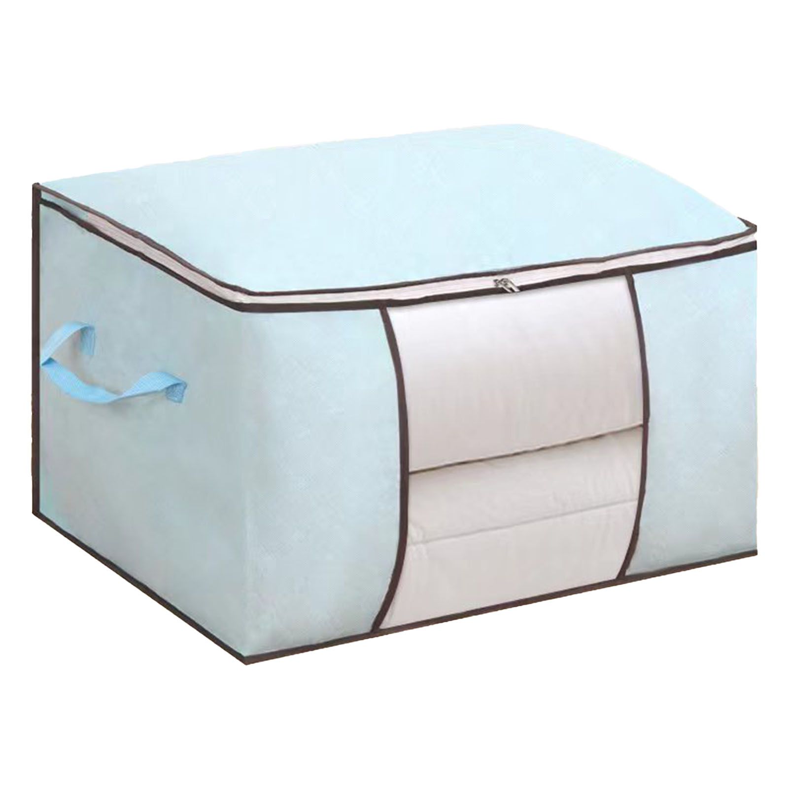 Clothes Storage Bags Fabric Foldable Blanket Storage Container Closet view 4