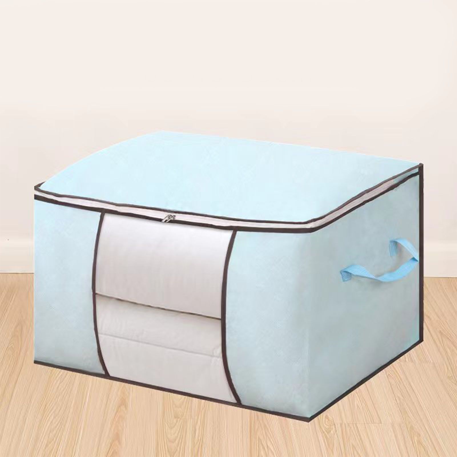 Clothes Storage Bags Fabric Foldable Blanket Storage Container Closet view 9