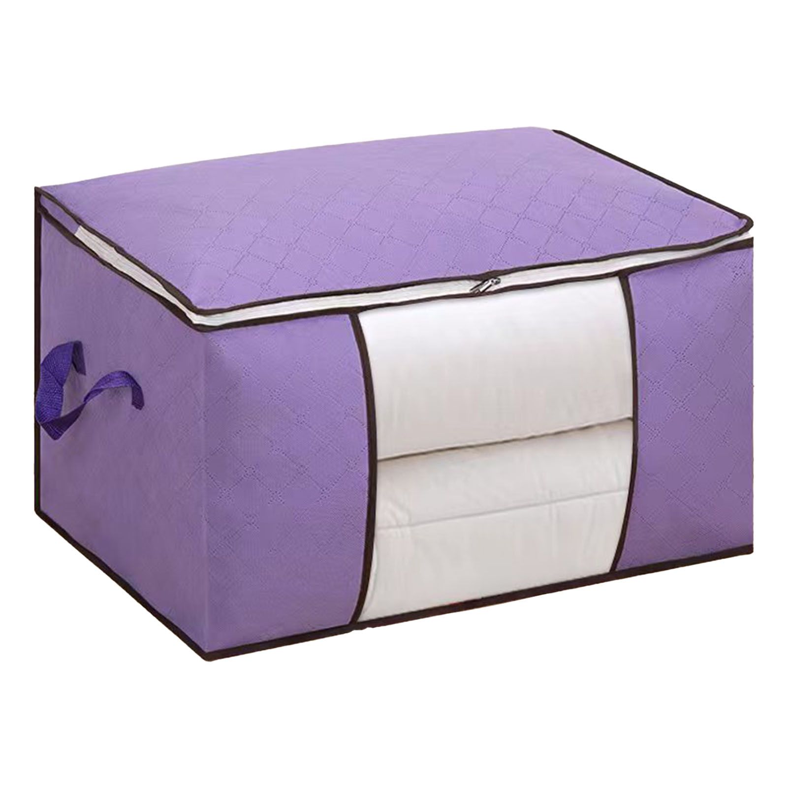 Clothes Storage Bags Fabric Foldable Blanket Storage Container Closet view 4