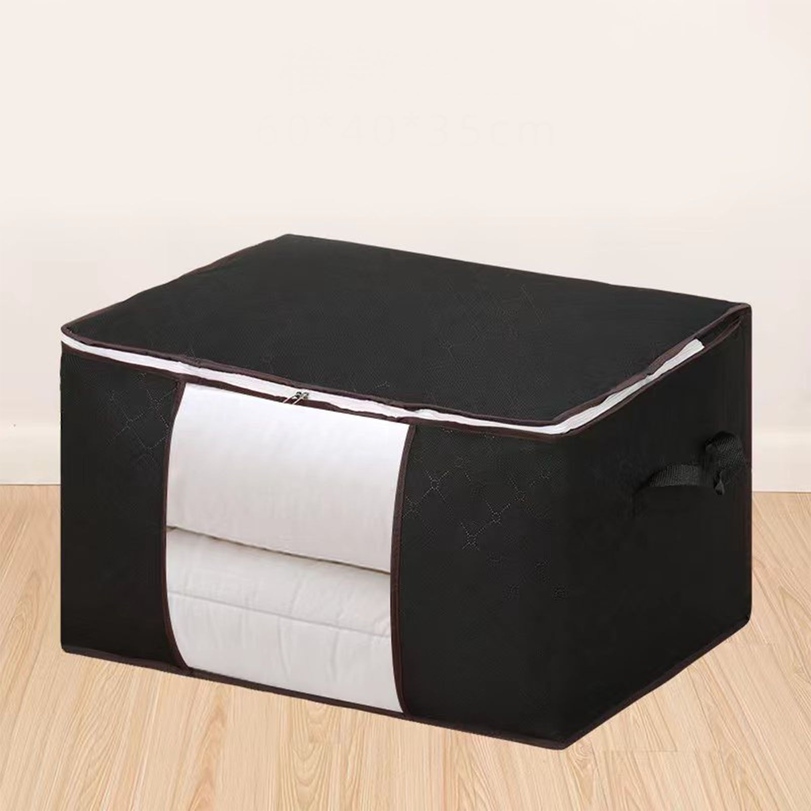 Clothes Storage Bags Fabric Foldable Blanket Storage Container Closet view 9