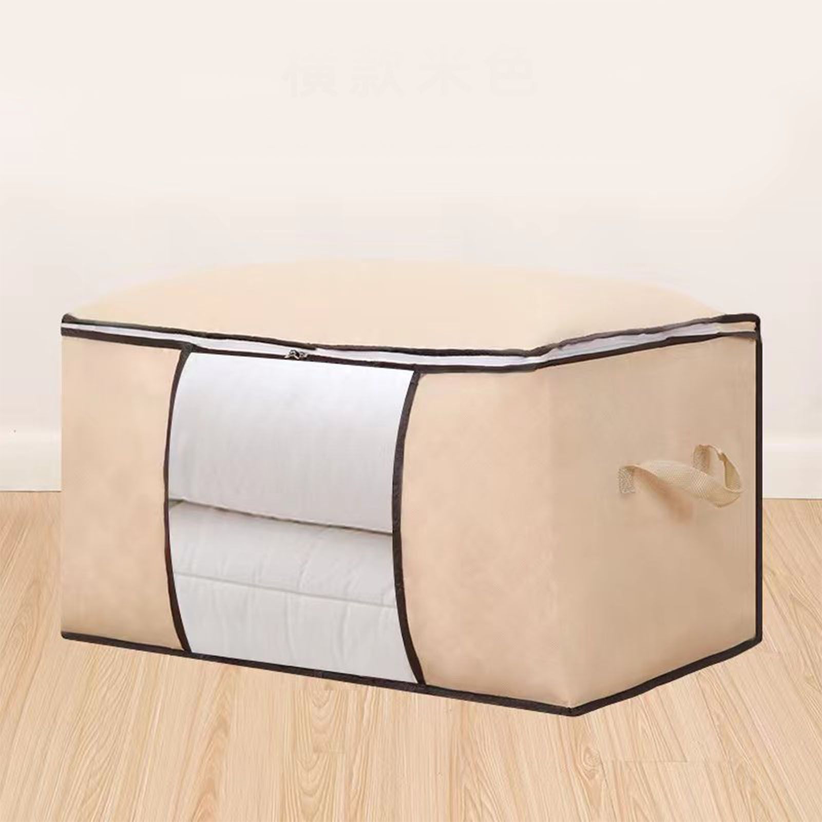 Clothes Storage Bags Fabric Foldable Blanket Storage Container Closet view 9