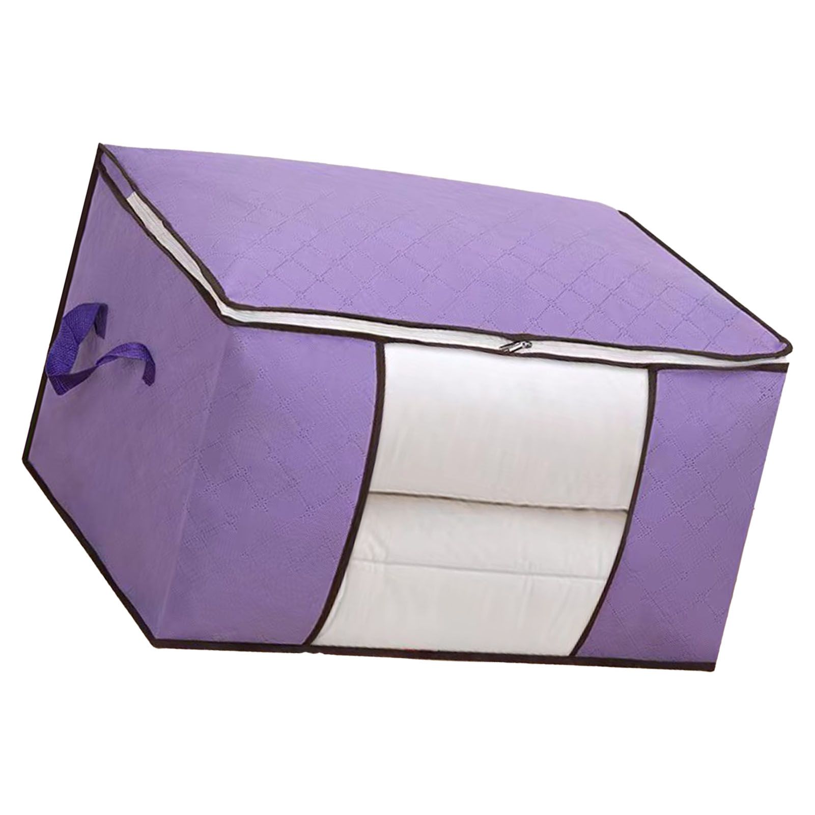 Clothes Storage Bags Fabric Foldable Blanket Storage Container Closet view 6