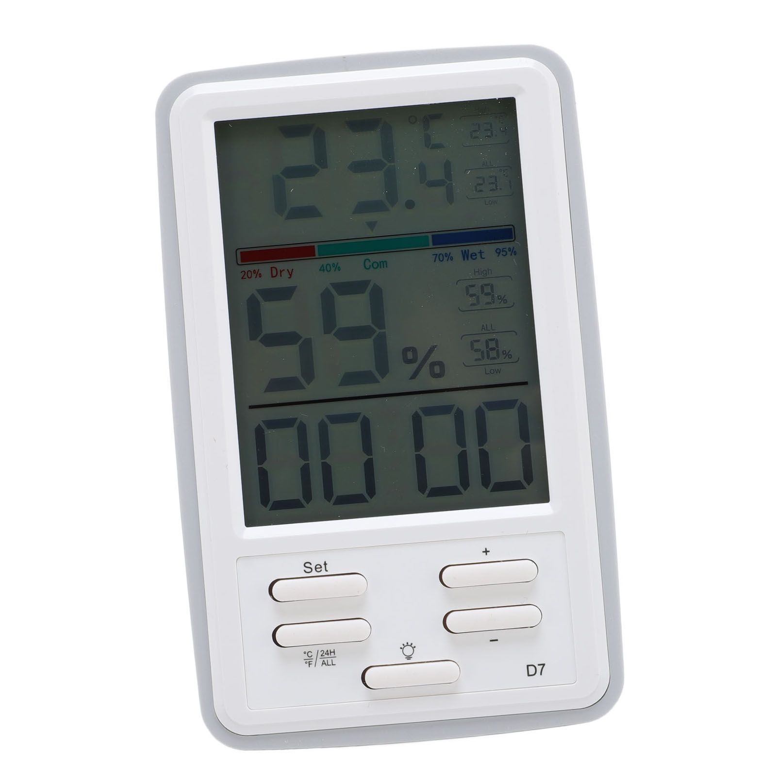 Digital Indoor Hygrometer Thermometer Temperature Humidity Meter with Backlit view 10