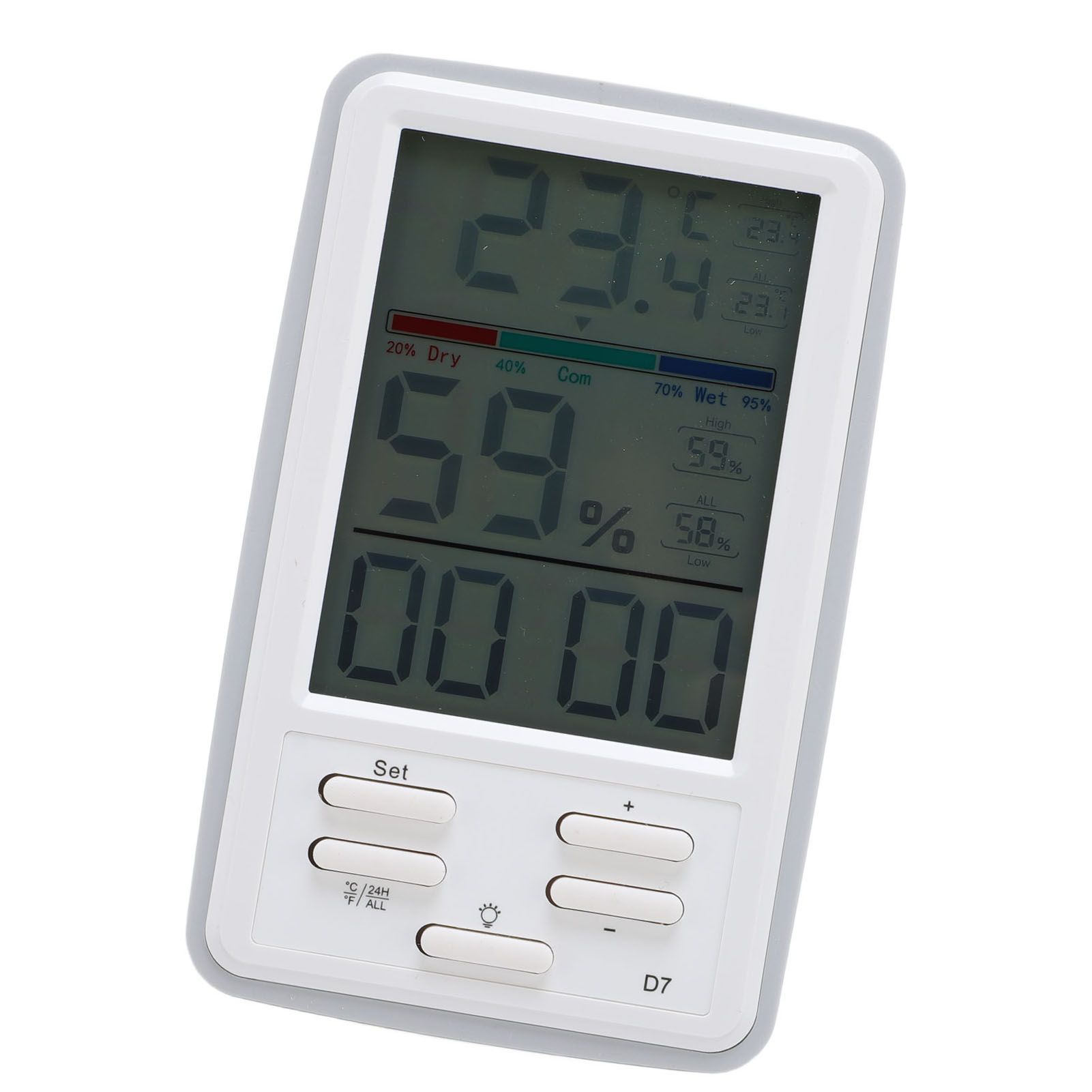 Digital Indoor Hygrometer Thermometer Temperature Humidity Meter with Backlit view 11