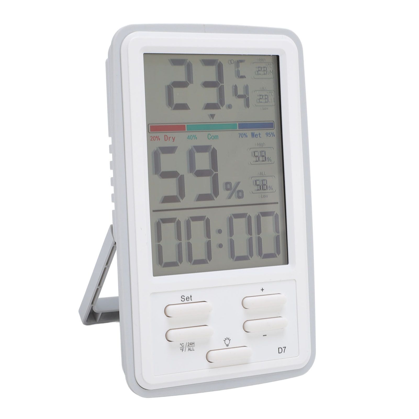 Digital Indoor Hygrometer Thermometer Temperature Humidity Meter with Backlit view 12