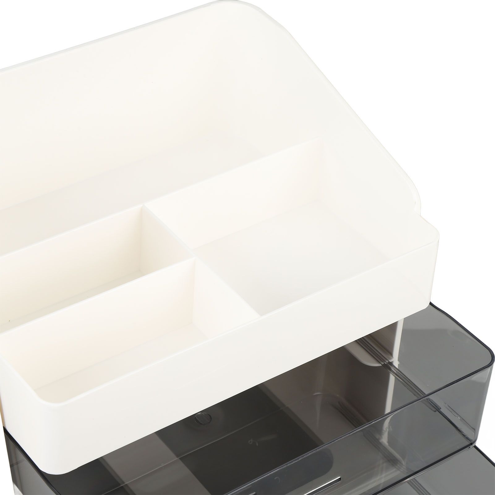 Makeup Organizer Large Capacity Multi Layer Multi Compartment Cosmetic Display view 5